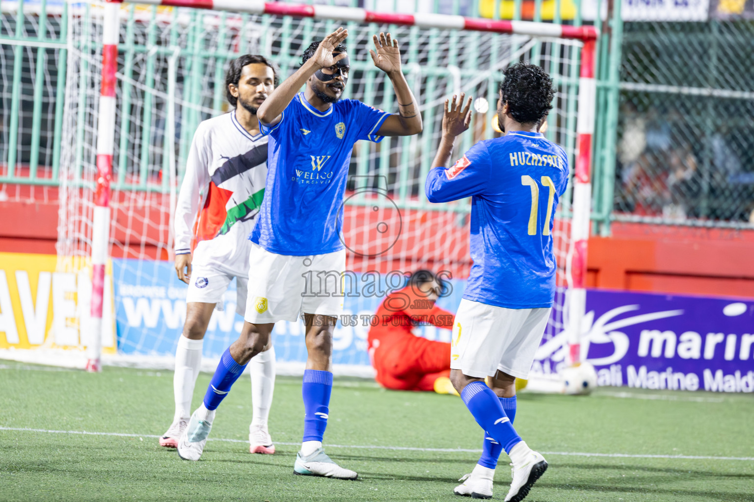 GA Dhevvadhoo vs GA Kolamaafushi in Day 8 of Golden Futsal Challenge 2025 was held on Sunday, 12th January 2025, in Hulhumale', Maldives
Photos: Ismail Thoriq / images.mv