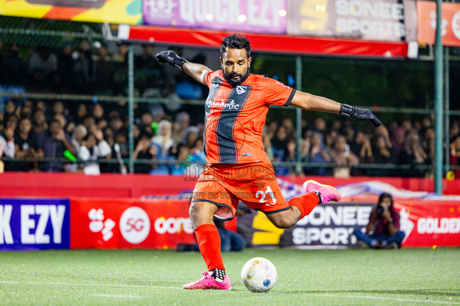 HA Dhidhdhoo vs HA Vashafaru in Haa Alif Atoll Finals Day 28 of Golden Futsal Challenge 2025 was held on Saturday , 1st February 2025, in Hulhumale', Maldives. Photos: Nausham Waheed / images.mv