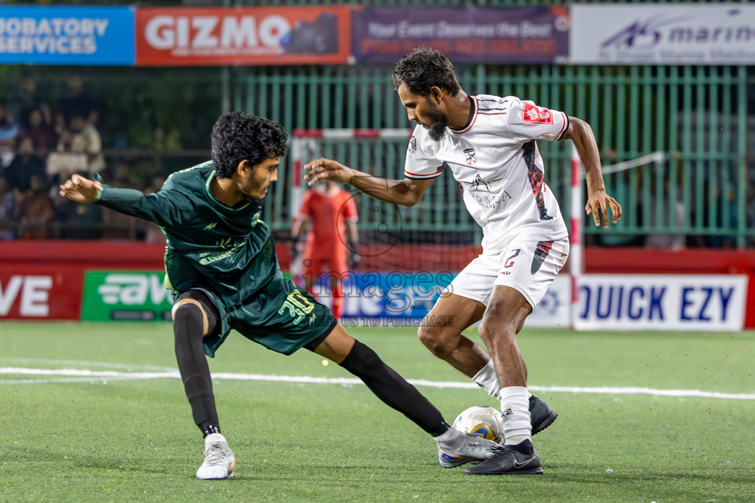 Sh Milandhoo vs R Inguraidhoo in Zone Round on Day 27 of Golden Futsal Challenge 2025 was held on Friday , 31st January 2025, in Hulhumale', Maldives. Photos: Ismail Thoriq / images.mv