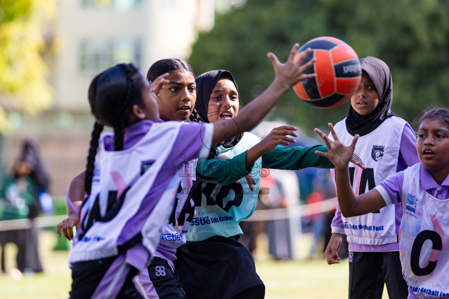 Day 3 of Nestle' Kids Netball Fiesta 2023 held in Henveyru Stadium, Male', Maldives on Saturday, 2nd December 2023. Photos by Nausham Waheed / Images.mv