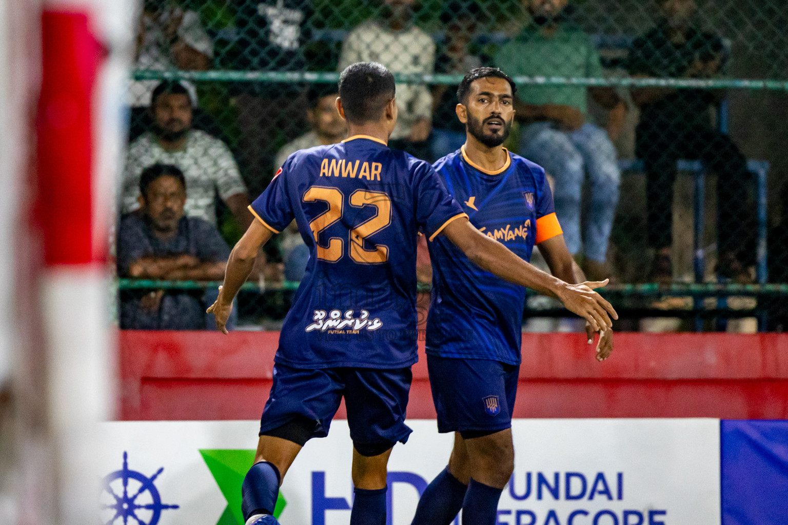 Lh. Kurendhoo VS Lh. Olhuvelifushi in Day 24 of Golden Futsal Challenge 2024 was held on Wednesday , 7th February 2024 in Hulhumale', Maldives 
Photos: Hassan Simah / images.mv