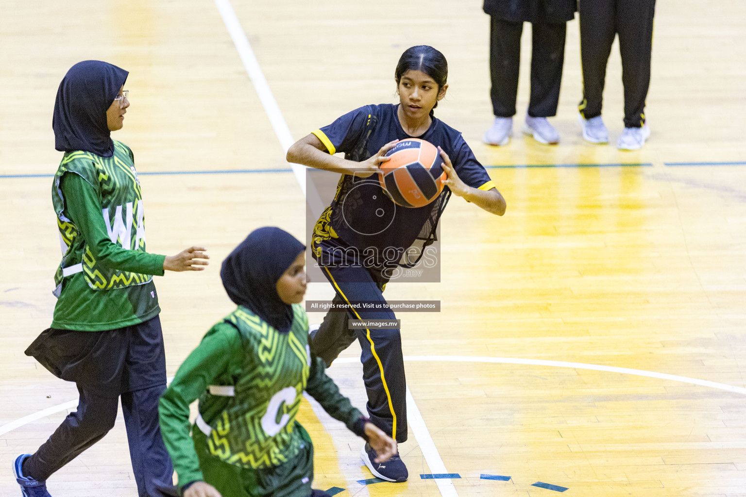 24th Interschool Netball Tournament 2023 was held in Social Center, Male', Maldives on 27th October 2023. Photos: Nausham Waheed / images.mv