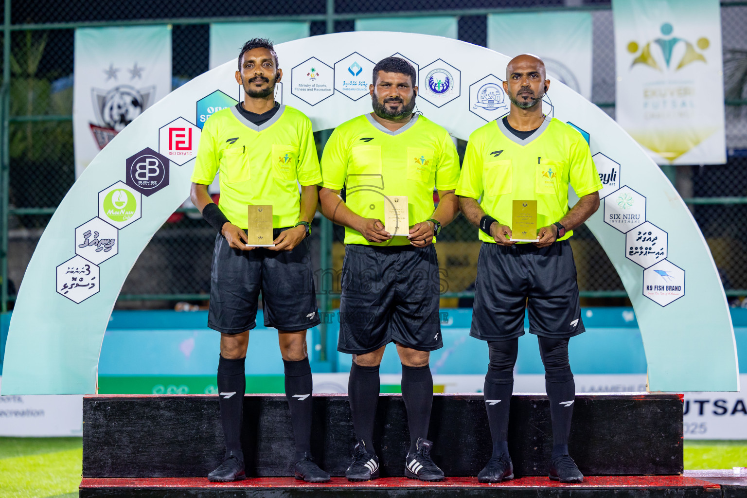 Ifhaams vs Dee Cee Jay SC in Final of Laamehi Dhiggaru Ekuveri Futsal Challenge 2025 was held on Tuesday, 29th July 2025, at Dhiggaru Futsal Ground, Dhiggaru, Maldives Photos: Nausham Waheed  / images.mv