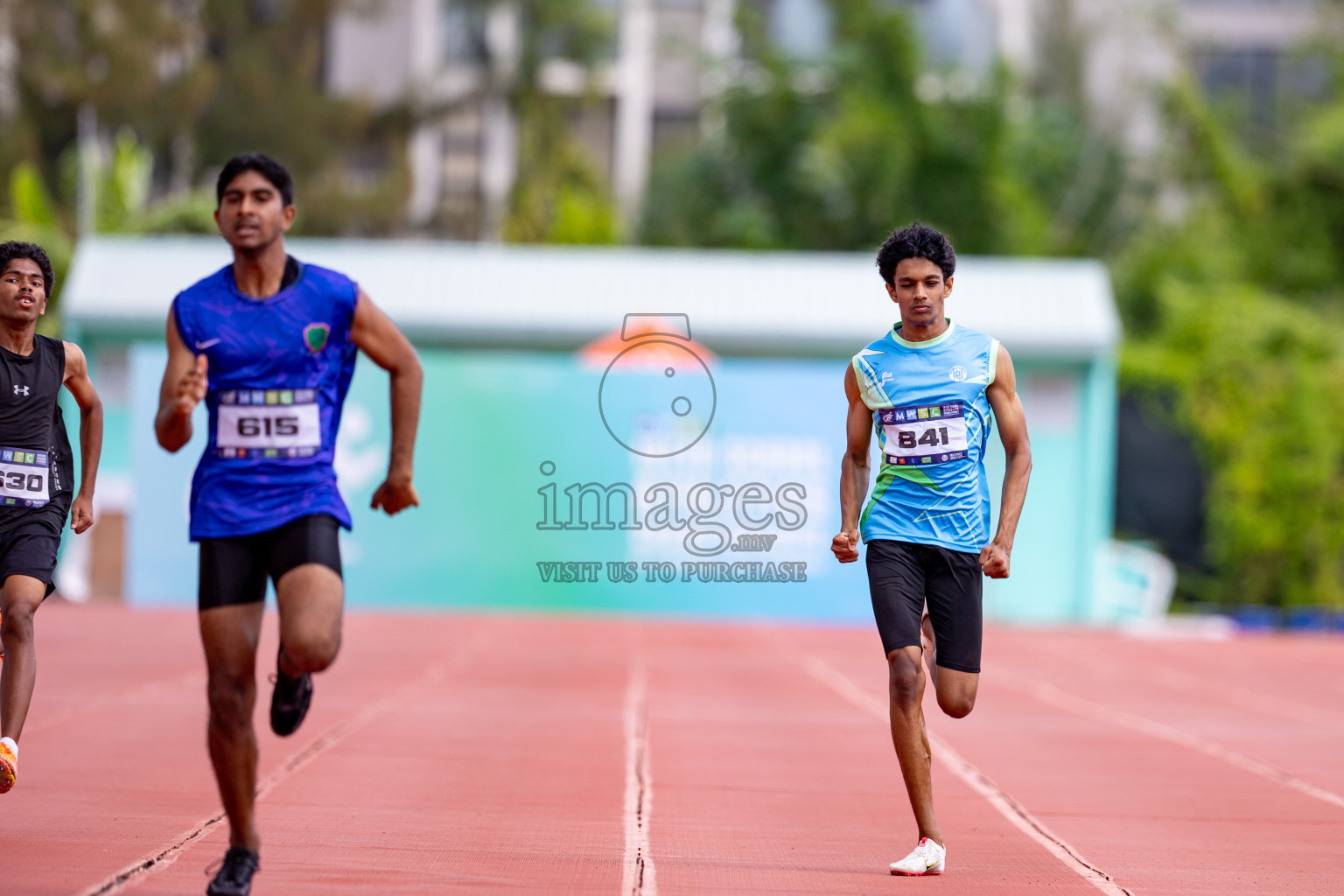 Day 3 of MWSC Interschool Athletics Championships 2024 held in Hulhumale Running Track, Hulhumale, Maldives on Monday, 11th November 2024. 
Photos by: Hassan Simah / Images.mv