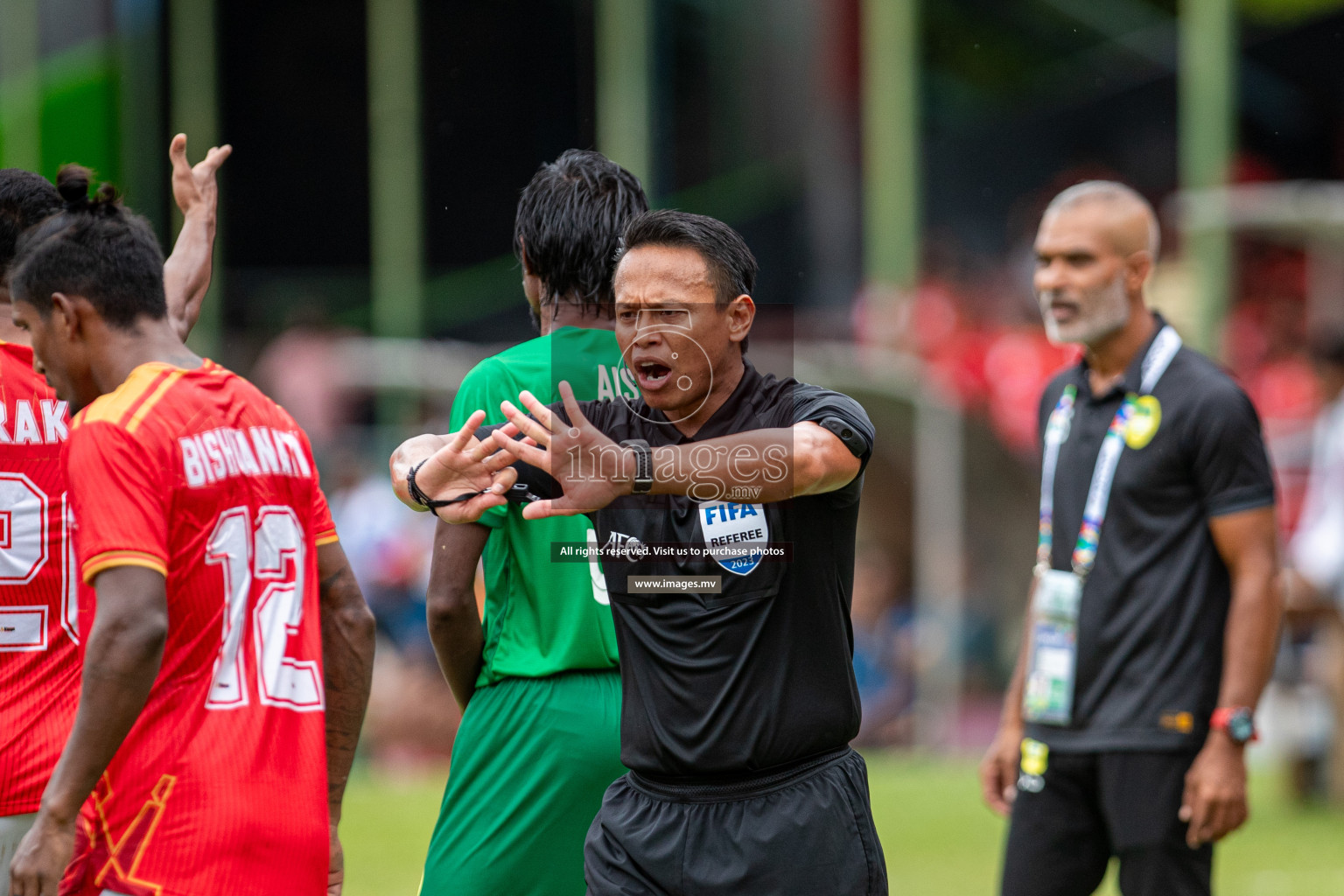 Maziya Sports & Recreation Club vs Bashundhara Kings in the group stage of AFC Cup 2023 held in the National Stadium, Male, Maldives, on Tuesday 19th September 2023. Photos: Mohamed Mahfooz Moosa