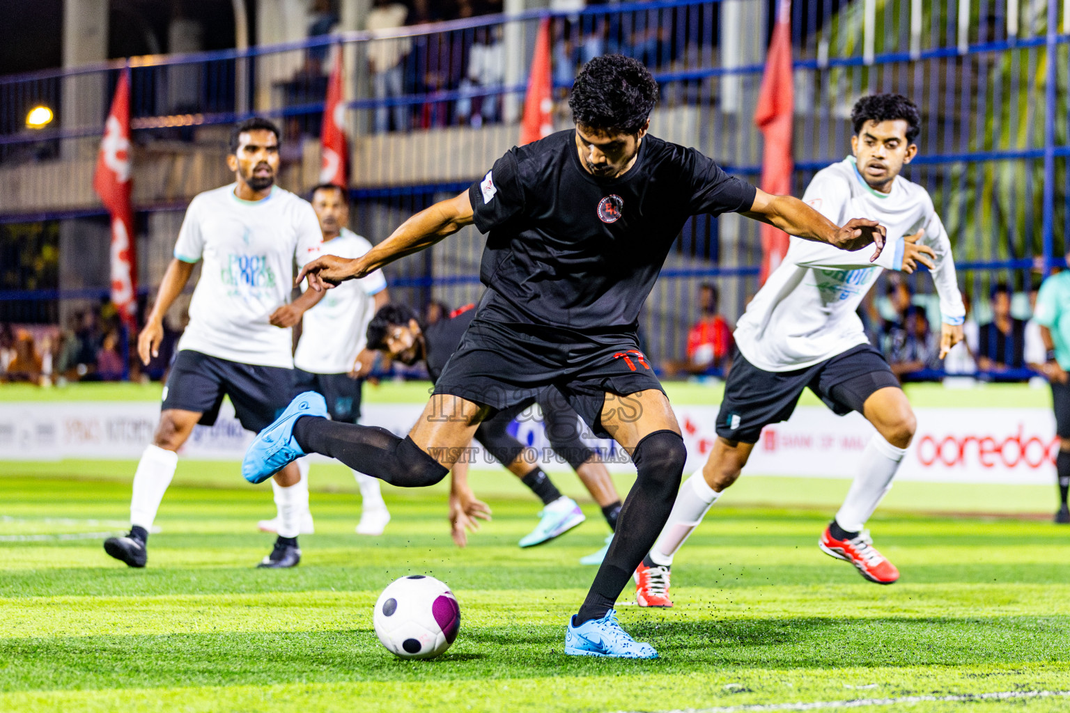 Nala Brothers vs BK Sports Club in Day 3 of Eydhafushi Futsal Cup 2024 was held on Wednesday, 10th April 2024, in B Eydhafushi, Maldives Photos: Nausham Waheed / images.mv