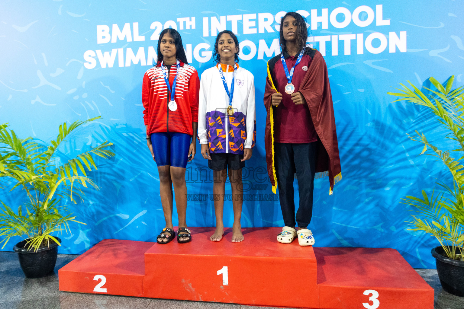 Day 4 of 20th Inter-school Swimming Competition 2024 held in Hulhumale', Maldives on Tuesday, 15th October 2024. Photos: Ismail Thoriq / images.mv