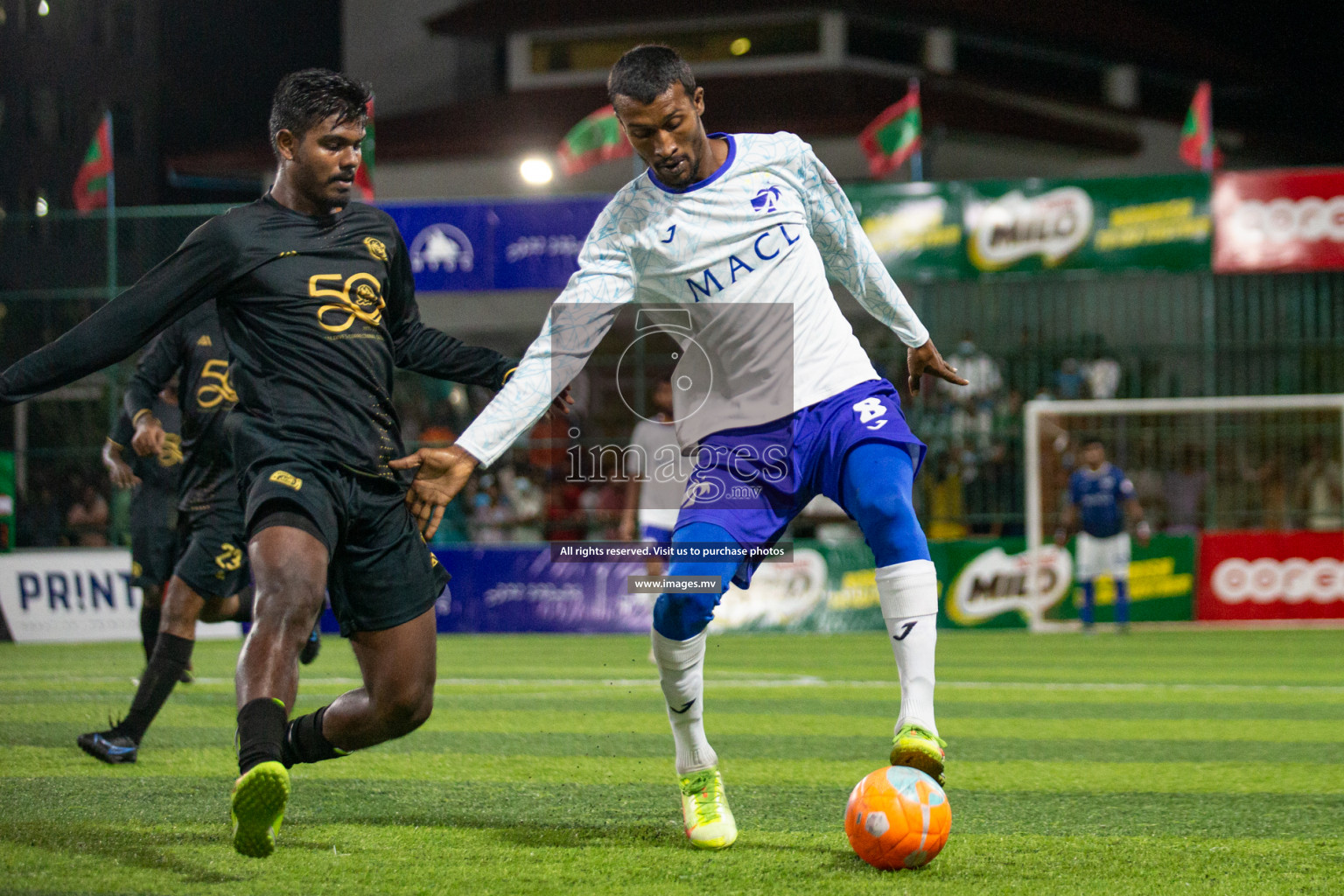 Prison Club vs MACL in the Quarter Finals of Club Maldives 2021 held at Hulhumale;, on 12th December 2021 Photos: Nasam / images.mv