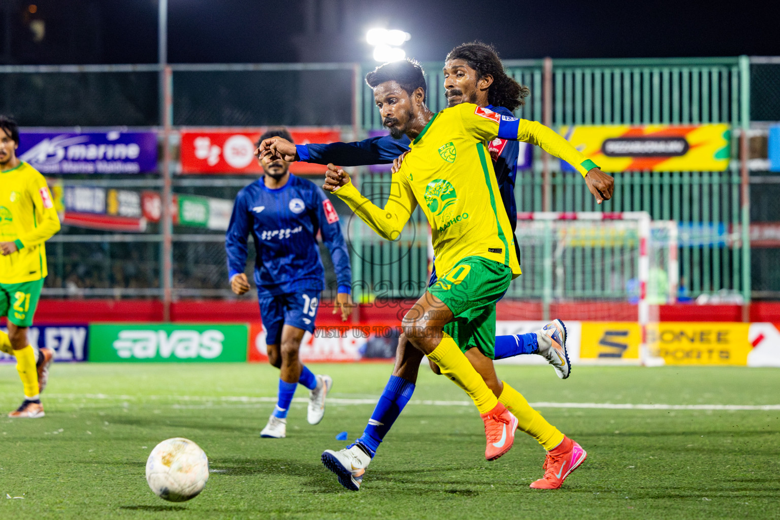 Gdh Vaadhoo vs GA Villingili in zone round Day 30 of Golden Futsal Challenge 2025 was held on Monday , 3rd February 2025, in Hulhumale', Maldives. Photos: Nausham Waheed / images.mv