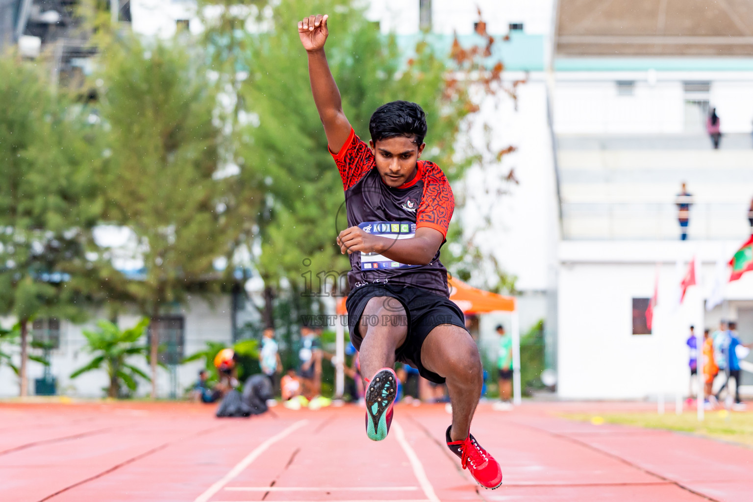 Day 3 of MWSC Interschool Athletics Championships 2024 held in Hulhumale Running Track, Hulhumale, Maldives on Monday, 11th November 2024. Photos by:  Nausham Waheed / Images.mv