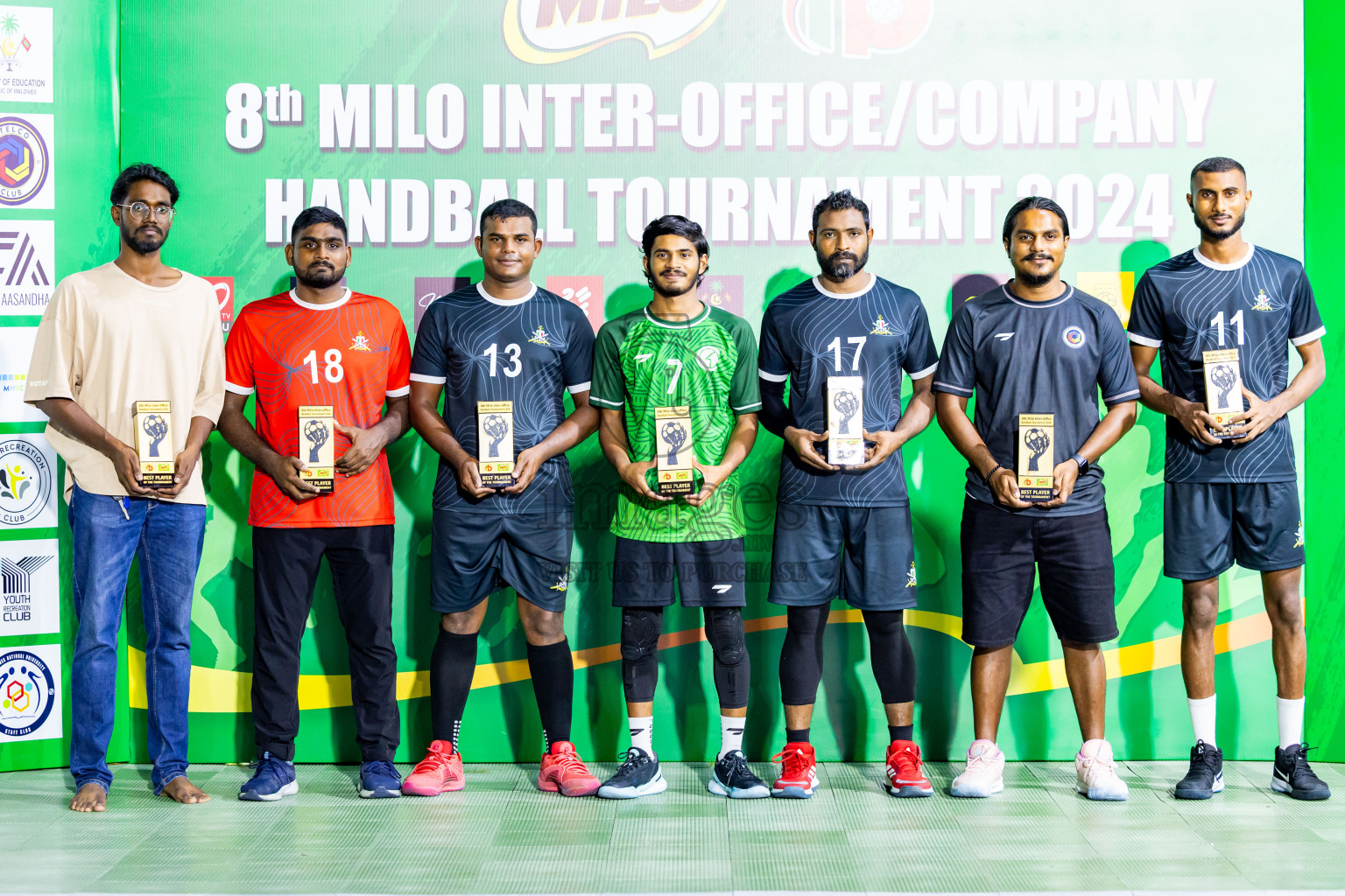 2nd Division Final of 8th Inter-Office/Company Handball Tournament 2024, held in Handball ground, Male', Maldives on Tuesday, 17th September 2024 Photos: Nausham Waheed/ Images.mv