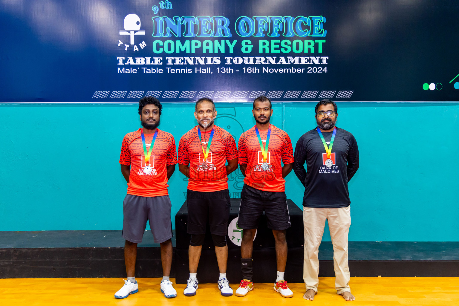 Finals of 9th Inter Office Company & Resort Table Tennis Tournament was held in Male' TT Hall, Male', Maldives on Saturday, 16th November 2024. Photos: Nausham Waheed / images.mv