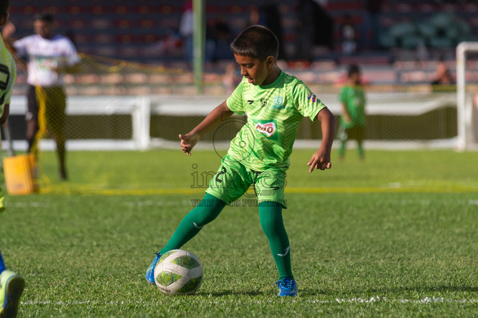 Day 1 of MILO Kids Football Fiesta was held at National Stadium in Male', Maldives on Friday, 23rd February 2024.