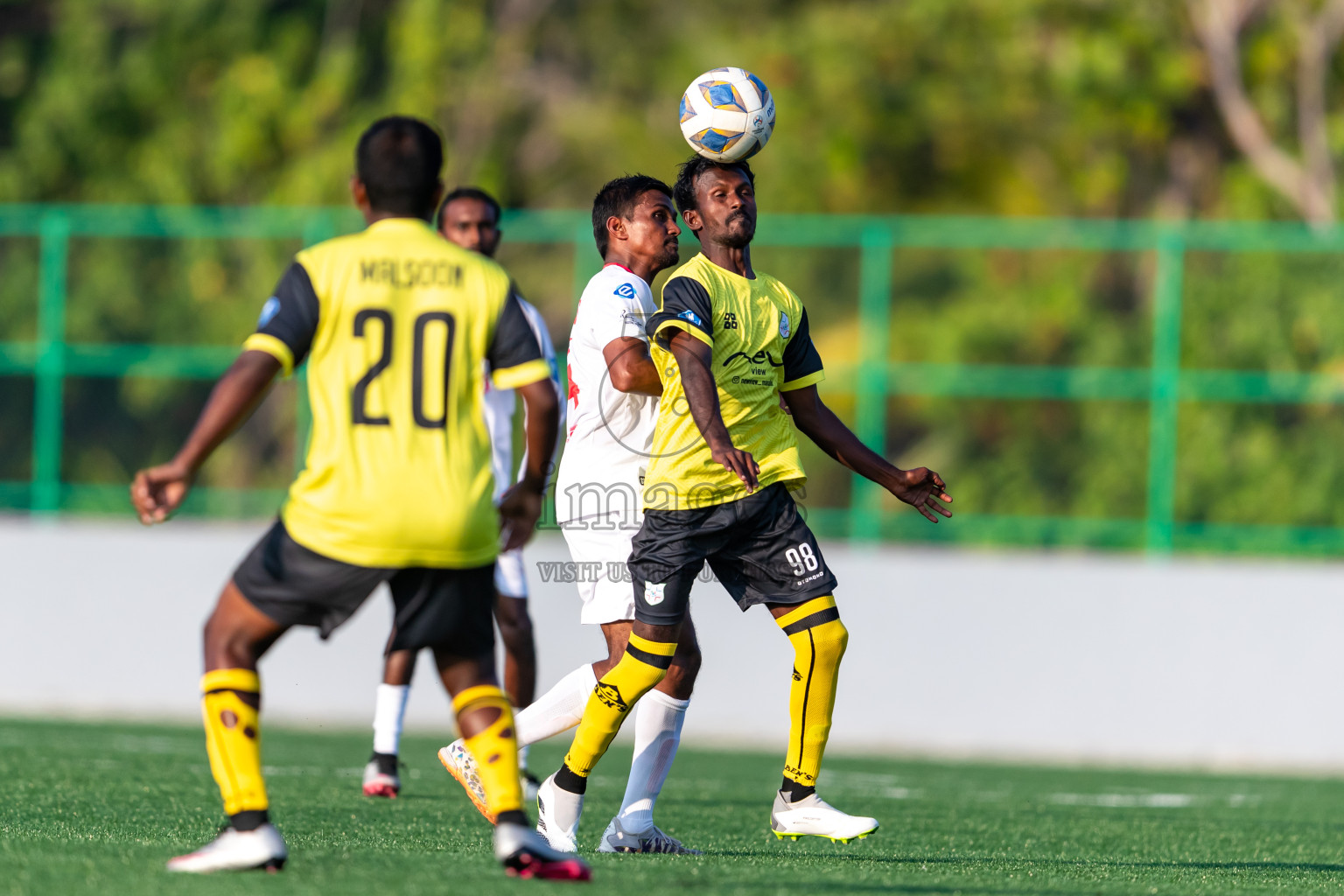 Kanmathi Juniors vs Furious SC from Manadhoo Council Cup 2024 in N Manadhoo Maldives on Monday, 19th February 2023. Photos: Nausham Waheed / images.mv