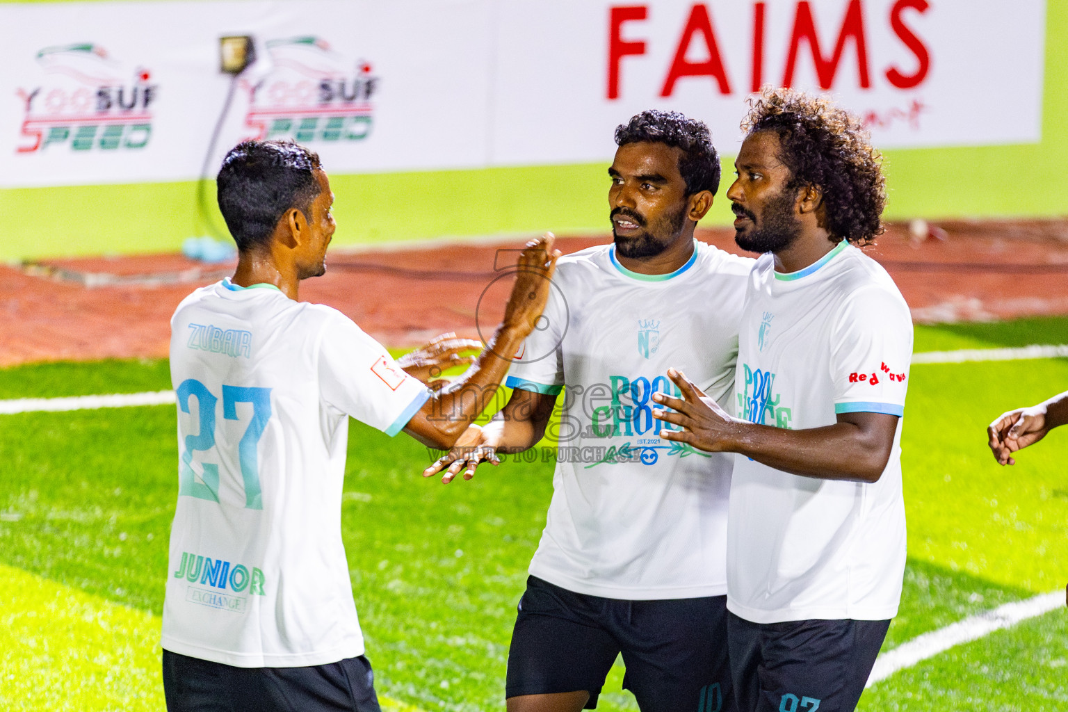 Nala Brothers vs BK Sports Club in Day 3 of Eydhafushi Futsal Cup 2024 was held on Wednesday, 10th April 2024, in B Eydhafushi, Maldives Photos: Nausham Waheed / images.mv