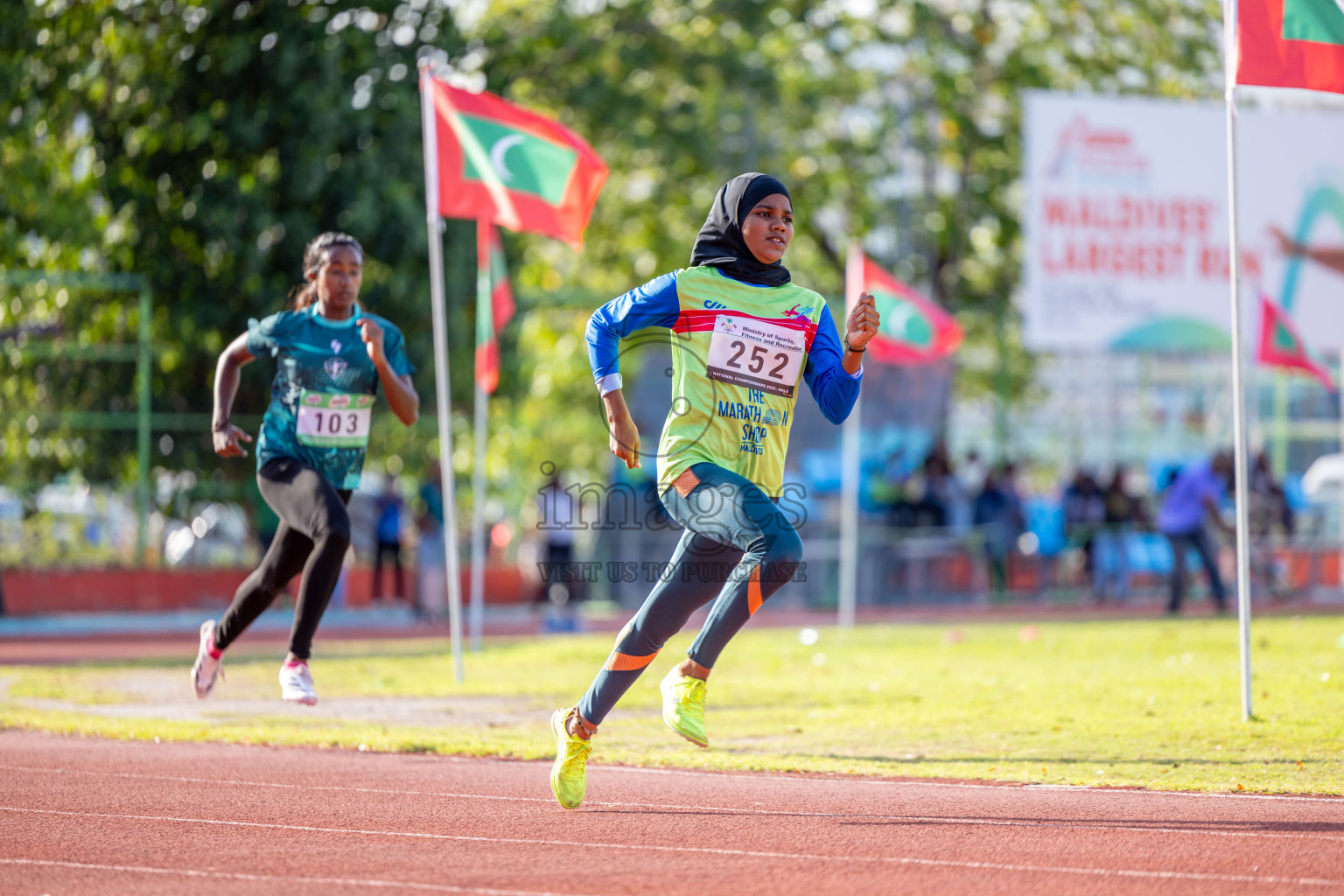 Day 3 of 33rd National Athletics Championship was held in Ekuveni Track at Male', Maldives on Saturday, 7th September 2024. Photos: Suaadh Abdul Sattar / images.mv