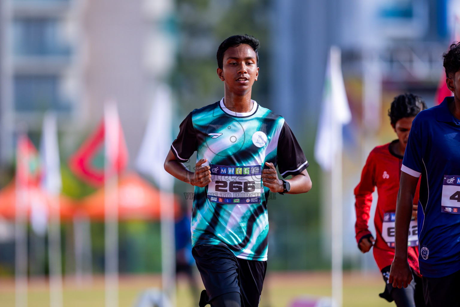 Day 6 of MWSC Interschool Athletics Championships 2024 held in Hulhumale Running Track, Hulhumale, Maldives on Thursday, 14th November 2024. Photos by: Nausham Waheed / Images.mv