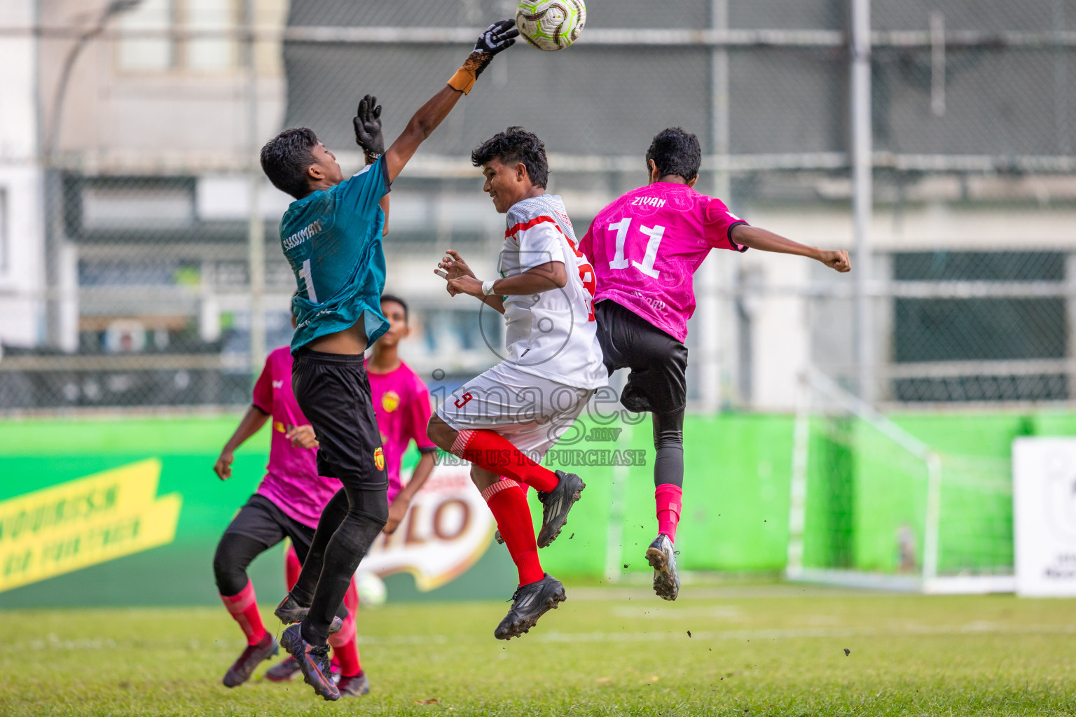 Dhivehi Youth League 2024 - Day 1. Matches held at Henveiru Stadium on 21st November 2024 , Thursday. Photos: Shuu Abdul Sattar/ Images.mv