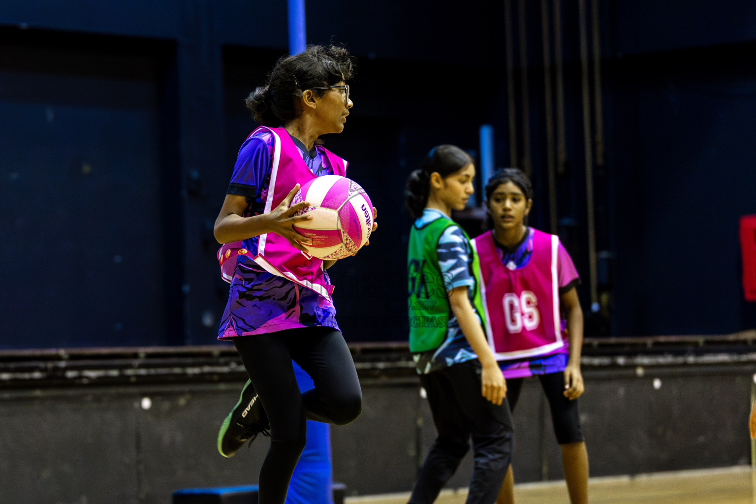 High Flyers vs N Sports Academy A  in Day 6 of 3rd Netball Junior Championship, held at Social Center on Friday 24th January 2025 . Photos: Shuu Abdul Sattar / images.mv