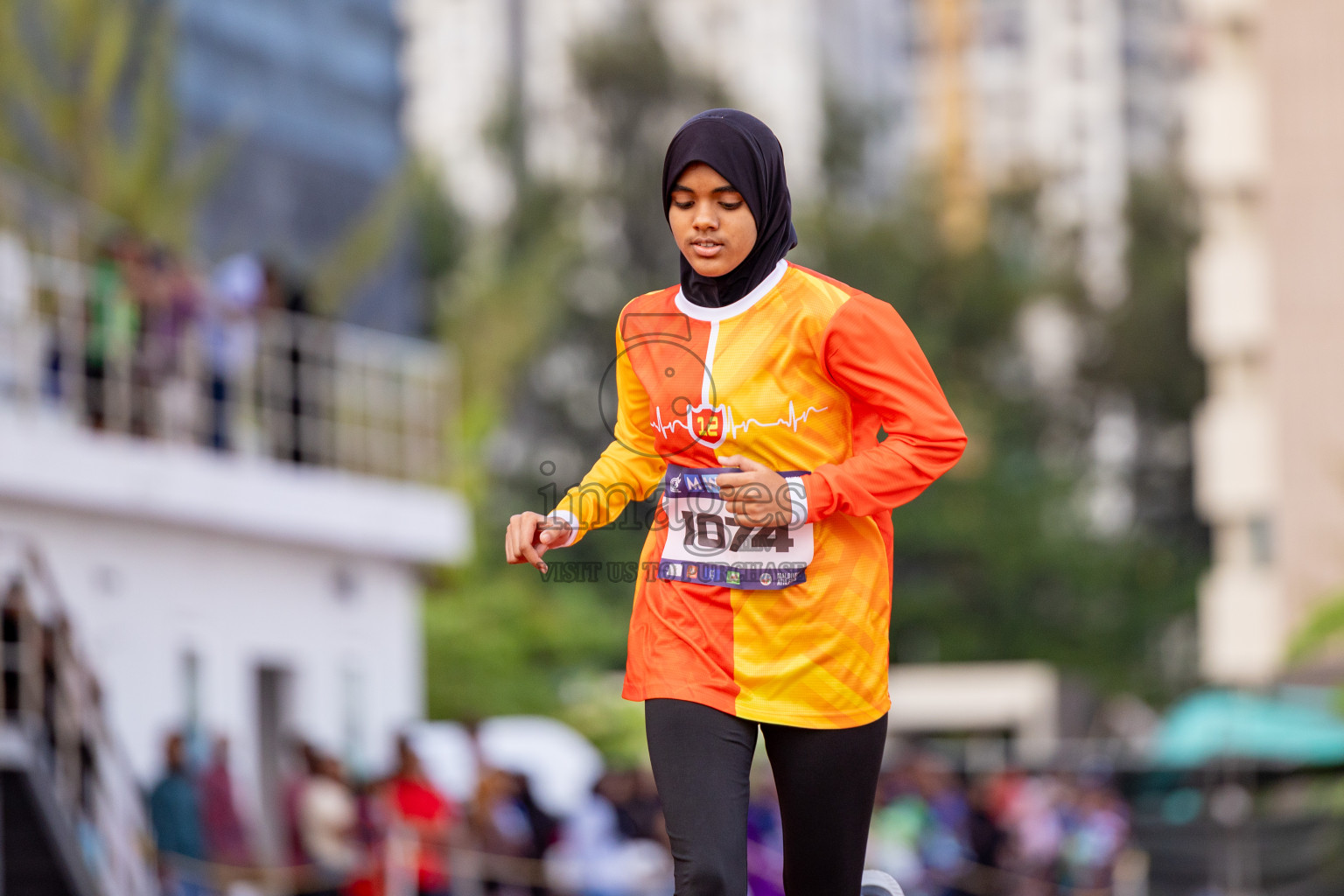 Day 2 of MWSC Interschool Athletics Championships 2024 held in Hulhumale Running Track, Hulhumale, Maldives on Sunday, 10th November 2024. 
Photos by: Hassan Simah / Images.mv