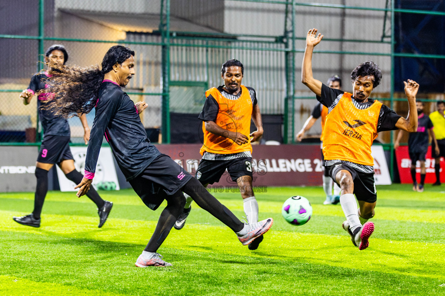 JJ Sports Club vs Club PK in Day 5 of BG Futsal Challenge 2024 was held on Saturday, 16th March 2024, in Male', Maldives Photos: Nausham Waheed / images.mv