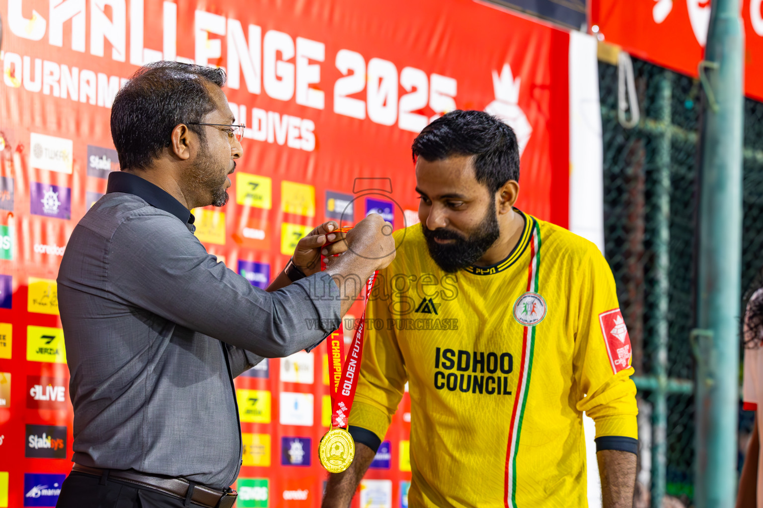 L Gan vs L Isdhoo in Laamu Atoll Finals Day 26 of Golden Futsal Challenge 2025 was held on Thursday , 30th January 2025, in Hulhumale', Maldives. Photos: Ismail Thoriq / images.mv