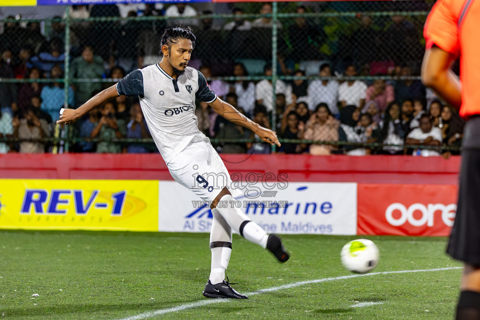 Vilimale VS Maafannu in Zone 8 Group Stage Final on Day 38 of Golden Futsal Challenge 2024 which was held on Friday, 23rd February 2024, in Hulhumale', Maldives 
Photos: Hassan Simah/ images.mv