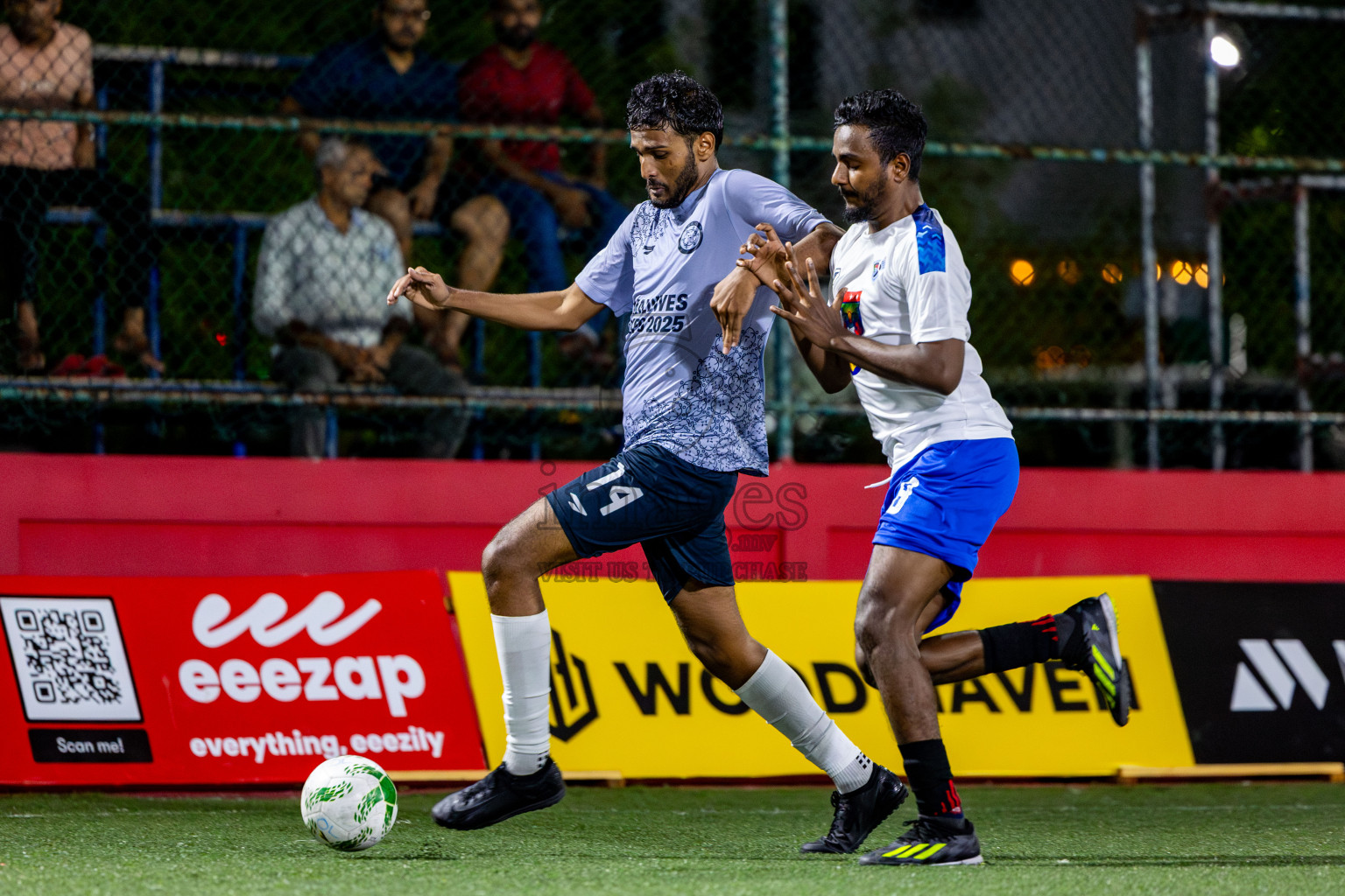 Police Club vs Trade Club in Day 13 of Office League 2025 was held on Monday, 28th April 2025 in Hulhumale', Maldives. Photos: Nausham Waheed / images.mv