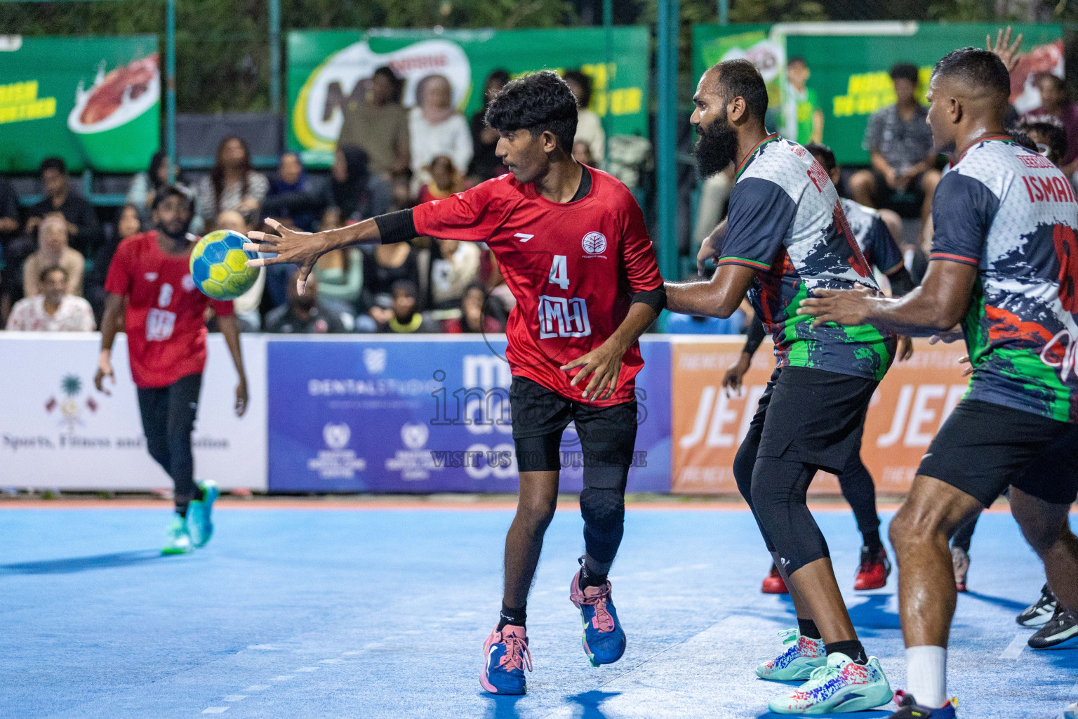 Division one Final 10th National Handball Tournament 2023, held in Handball ground, Male', Maldives on Saturday, 13th January 2023 Photos: Nausham Waheed/ Images.mv