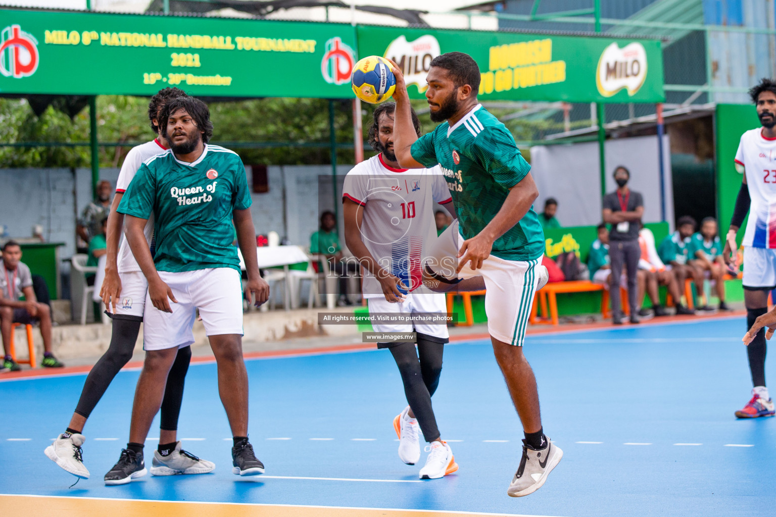 Milo 8th National Handball Tournament Day3, 17th December 2021, at Handball Ground, Male', Maldives. Photos by Shuu Abdul Sattar