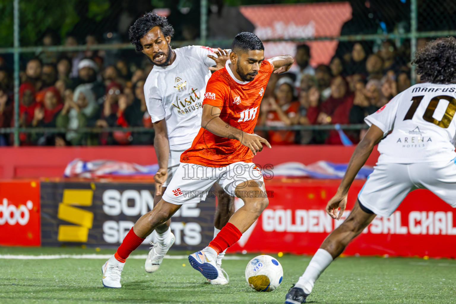 K Maafushi vs K Kaashidhoo in Kaafu Atoll Finals Day 27 of Golden Futsal Challenge 2025 was held on Friday , 31st January 2025, in Hulhumale', Maldives. Photos: Ismail Thoriq / images.mv