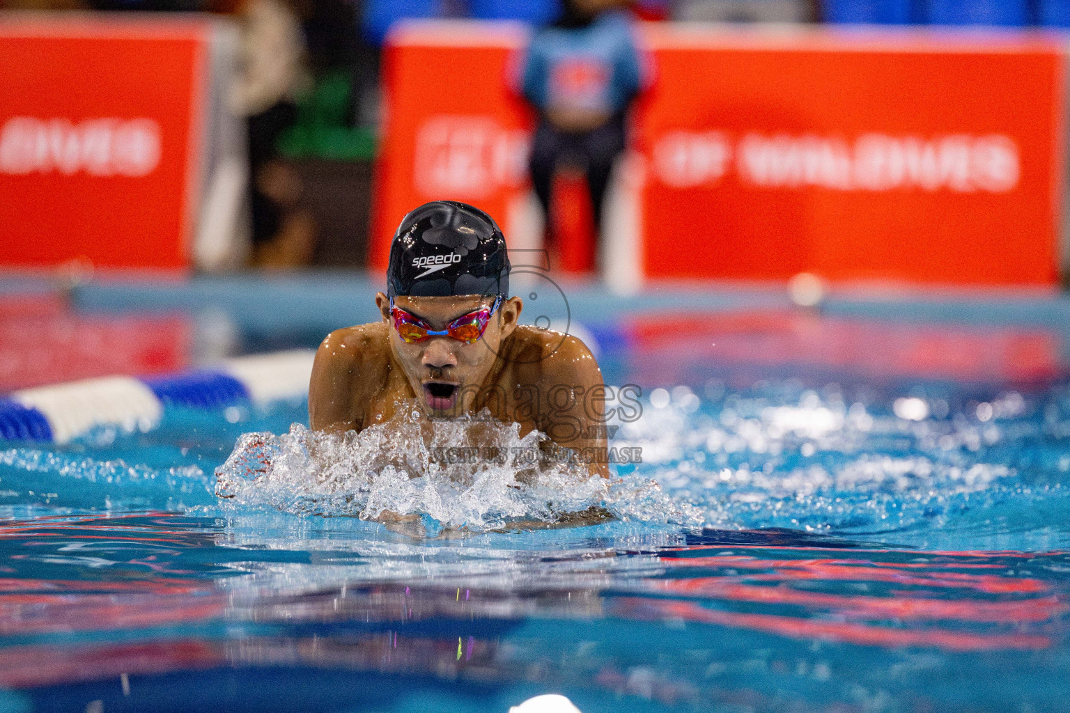 Day 4 of National Swimming Championship 2024 held in Hulhumale', Maldives on Monday, 16th December 2024. Photos: Hassan Simah / images.mv