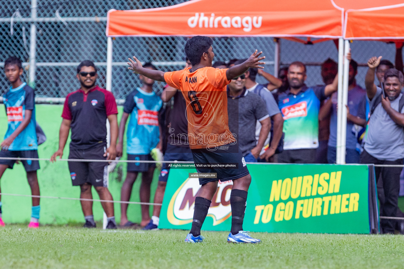 Day 1 of MILO Academy Championship 2023 (u14) was held in Henveyru Stadium Male', Maldives on 3rd November 2023. Photos: Nausham Waheed / images.mv