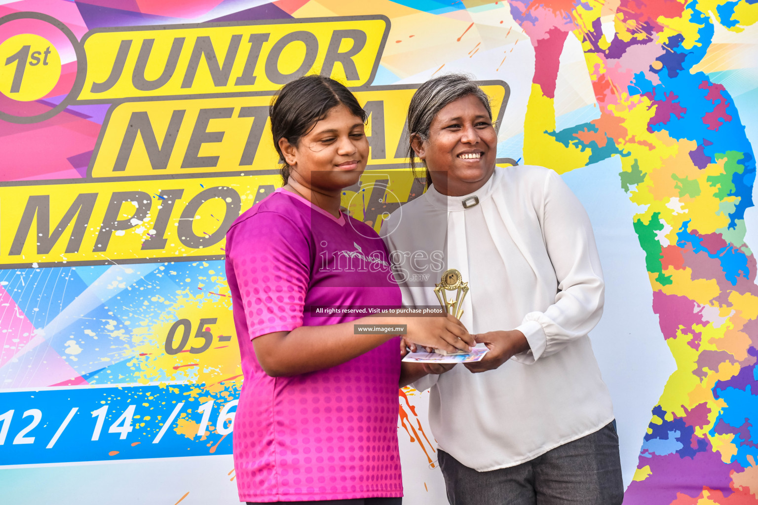 Final of Junior Netball Championship 2022 held in Male', Maldives on 19th March 2022. Photos by Nausham Waheed