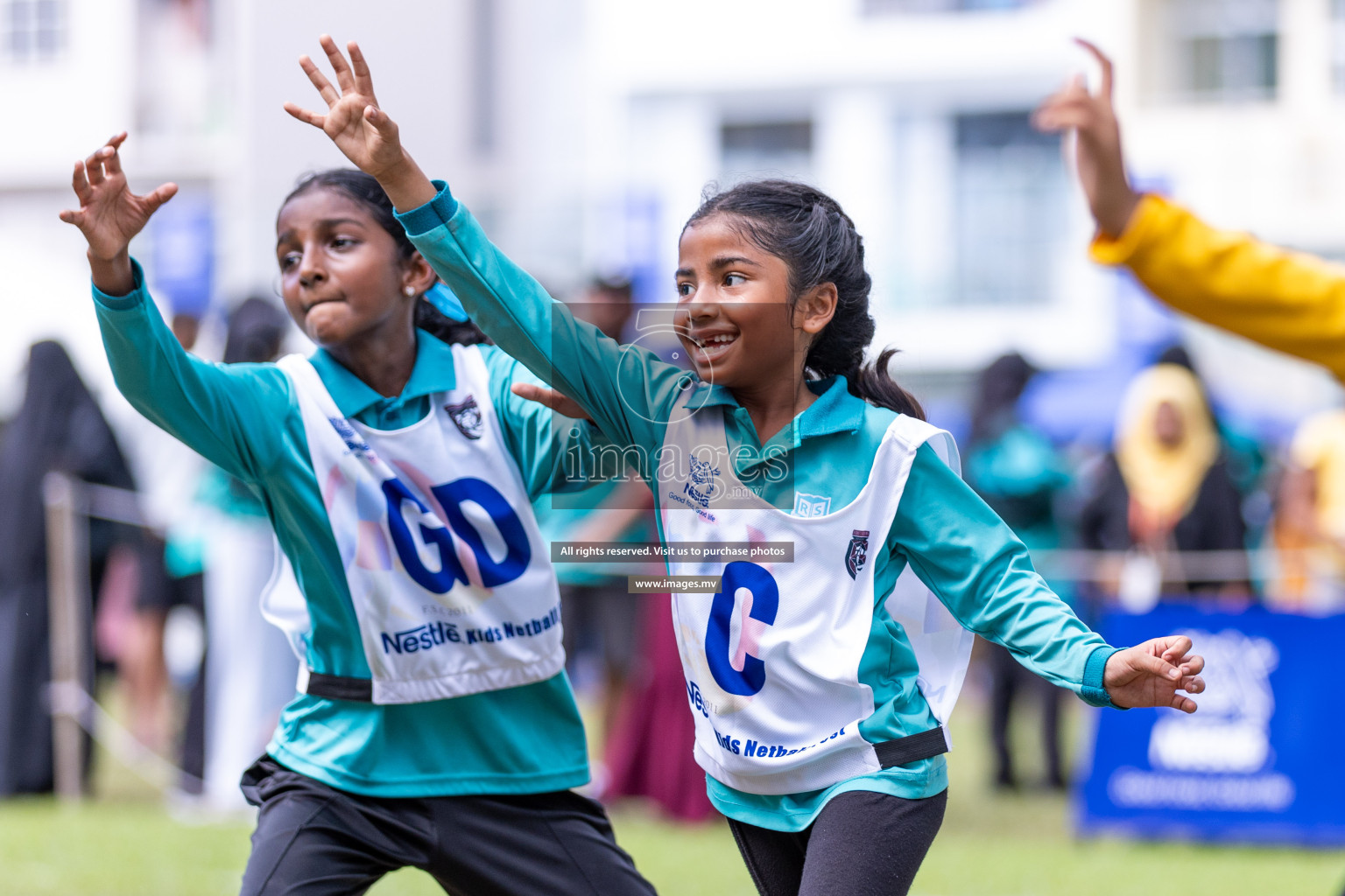 Day 2 of Nestle' Kids Netball Fiesta 2023 held in Henveyru Stadium, Male', Maldives on Thursday, 1st December 2023. Photos by Nausham Waheed / Images.mv