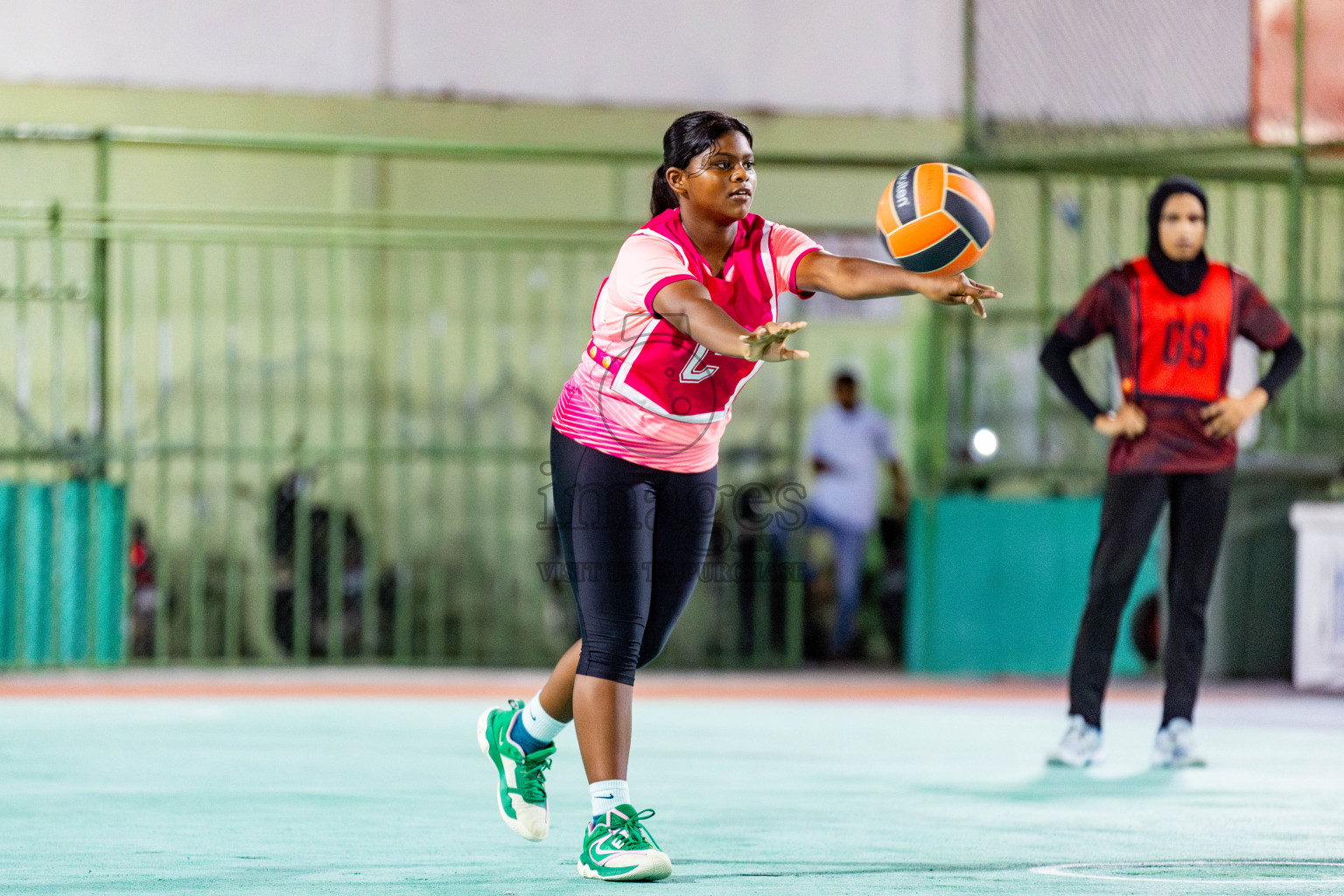 Day 2 of 23rd Netball Association Championship was held in Ekuveni Netball Court at Male', Maldives on Friday, 28th April 2024. Photos: Nausham Waheed / images.mv