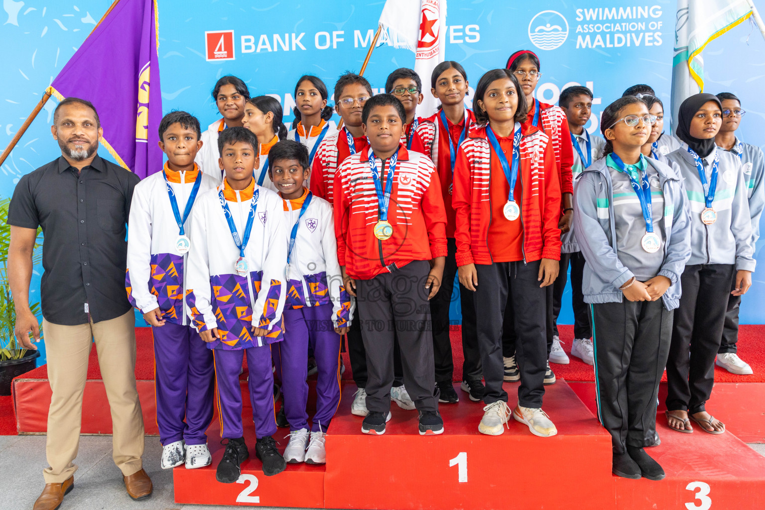 Closing ceremony of BML 20th Inter-School Swimming Competition was held in Hulhumale' Swimming Complex on Saturday, 19th October 2024. 
Photos: Ismail Thoriq