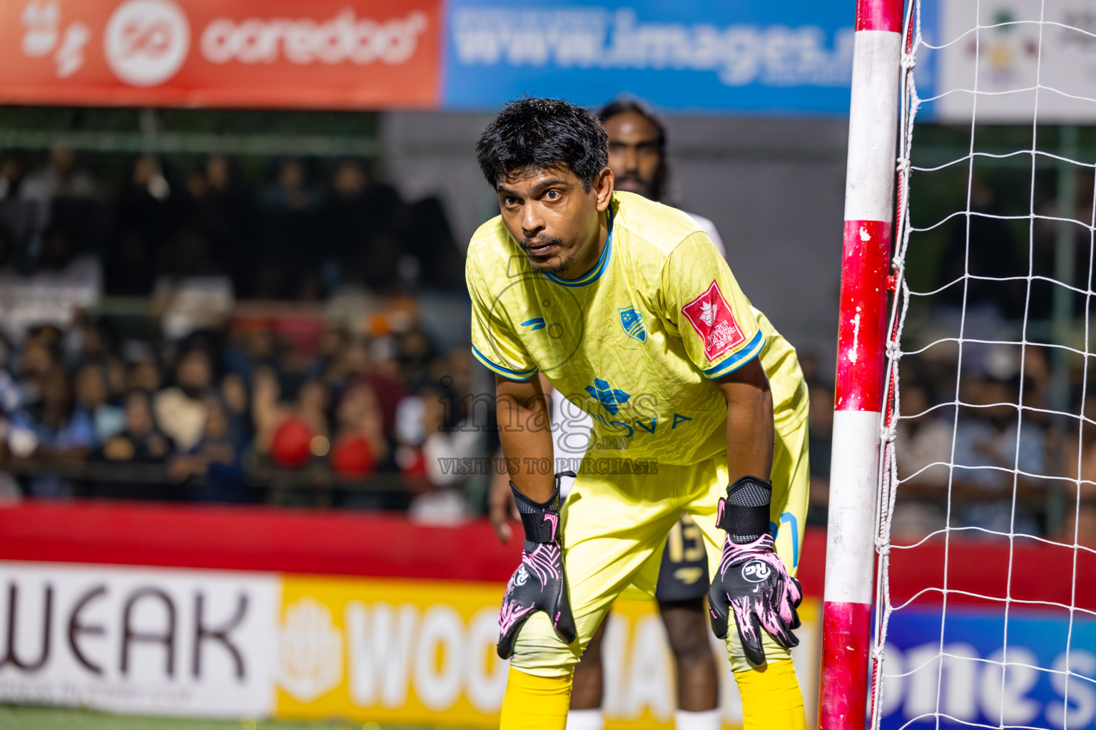 Dh Maaenboodhoo vs Dh Kudahuvadhoo in Dhaalu Atoll Finals in Day 25 of Golden Futsal Challenge 2025 was held on Wednesday , 28th January 2025, in Hulhumale', Maldives. Photos: Ismail Thoriq / images.mv