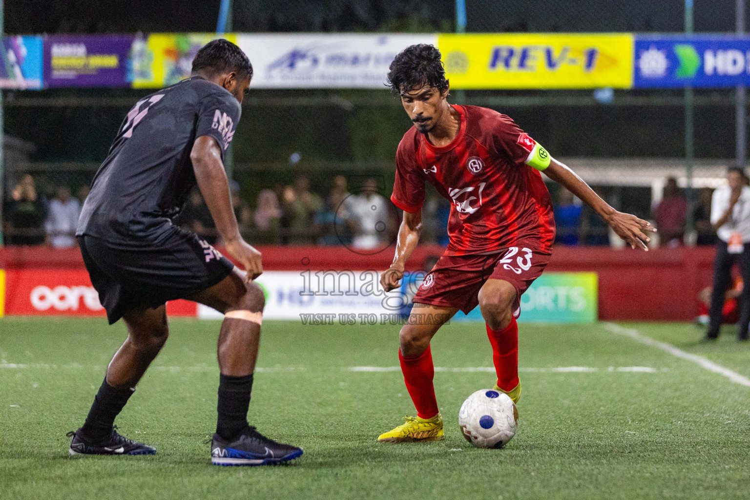 K Kaashidhoo vs K Hraa in Day 22 of Golden Futsal Challenge 2024 was held on Monday , 5th February 2024 in Hulhumale', Maldives Photos: Nausham Waheed / images.mv