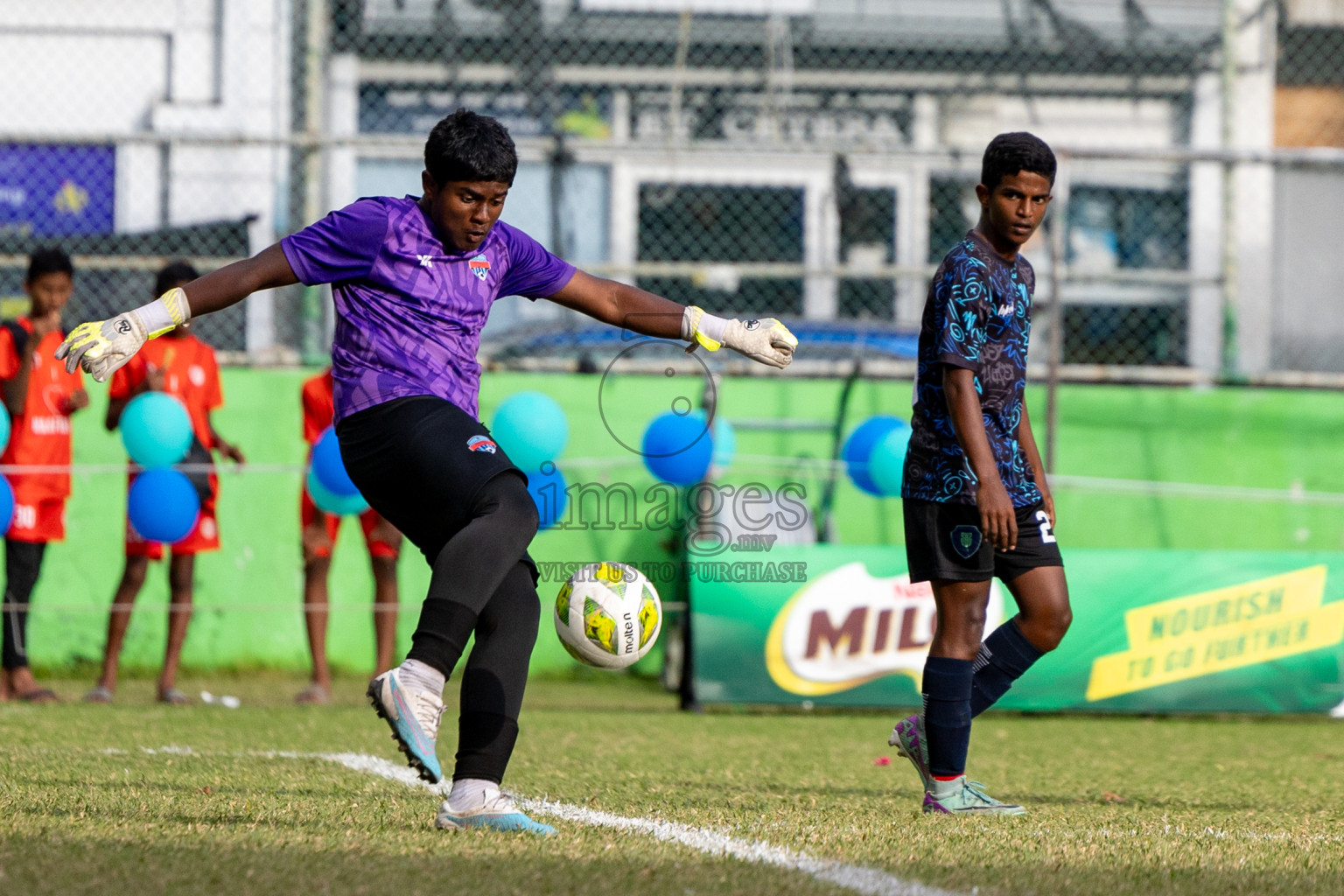 Day 4 of MILO Academy Championship 2024 (U-14) was held in Henveyru Stadium, Male', Maldives on Sunday, 3rd November 2024. Photos: Hassan Simah / Images.mv