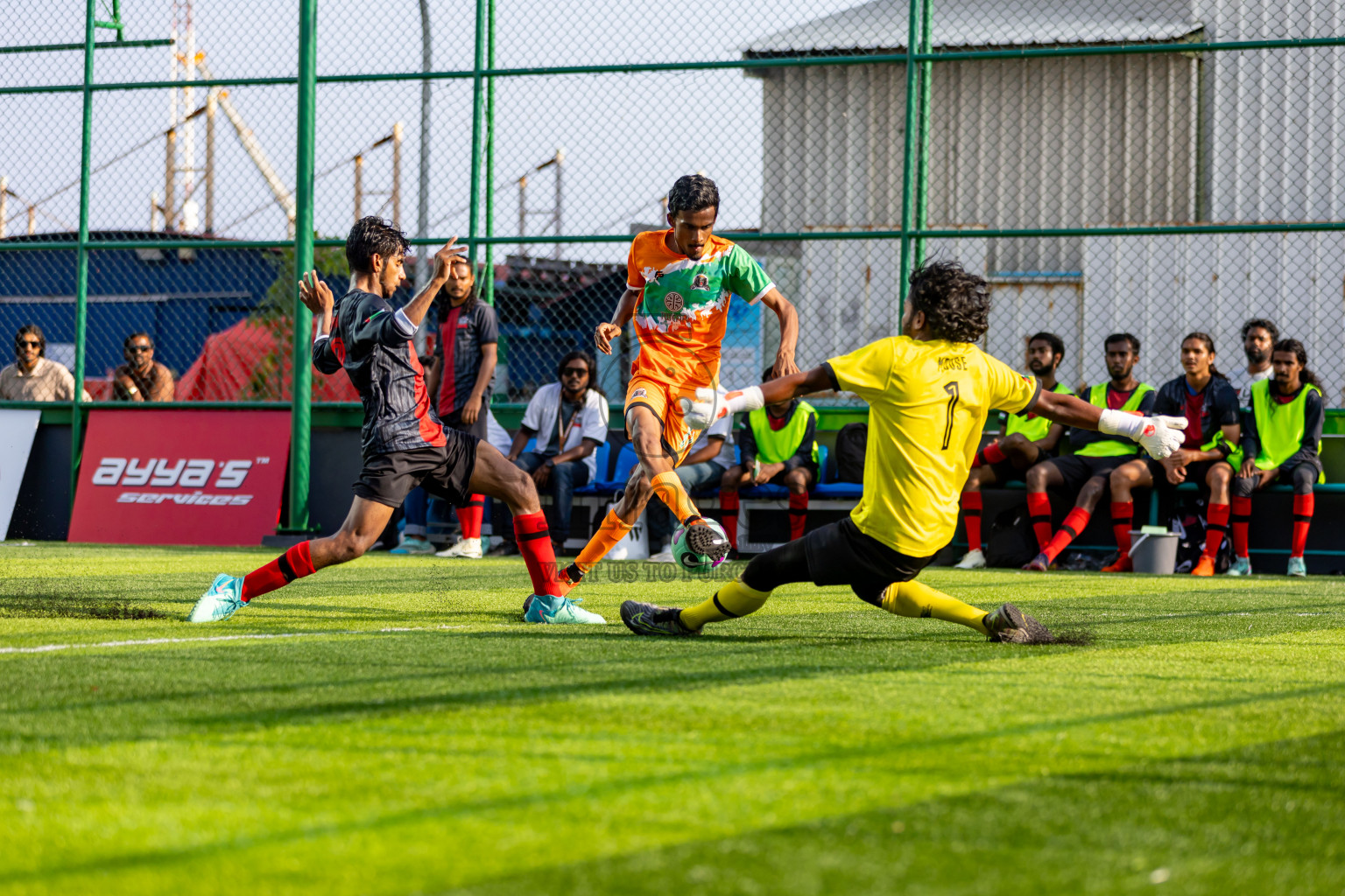 BOWS vs UNF in Day 2 of BG Futsal Challenge 2024 was held on Wednesday, 13th March 2024, in Male', Maldives Photos: Nausham Waheed / images.mv