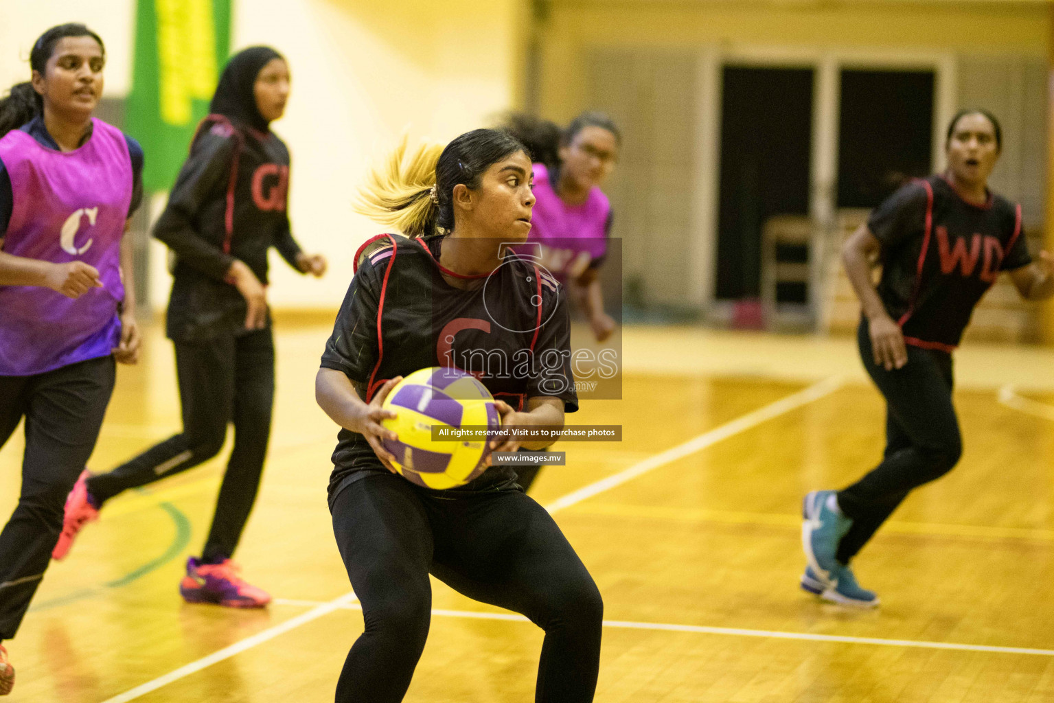 Kulhudhuffushi Youth & R.C vs Shining Star Sports Club in the Semi Finals of Milo National Netball Tournament 2021 held on 3 December 2021 in Male', Maldives, photos by Maanish