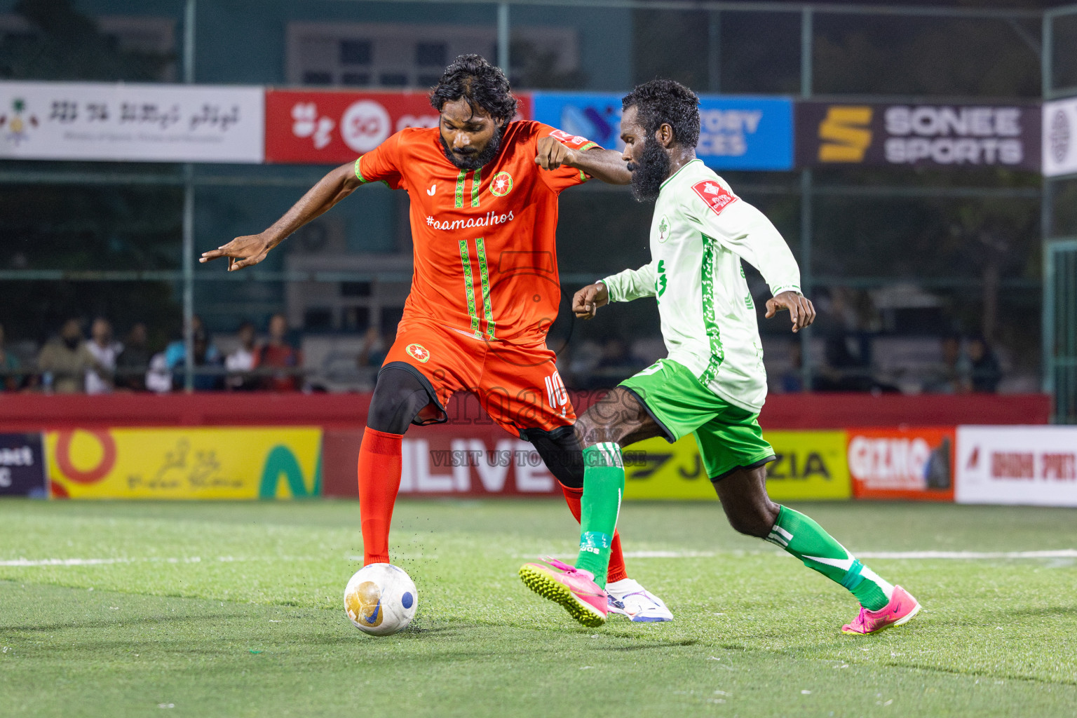 AA Feridhoo vs AA Maalhos in Day 11 of Golden Futsal Challenge 2025 was held on Wednesday, 15th January 2025, in Hulhumale', Maldives Photos: Mohamed Mahfooz Moosa / images.mv
