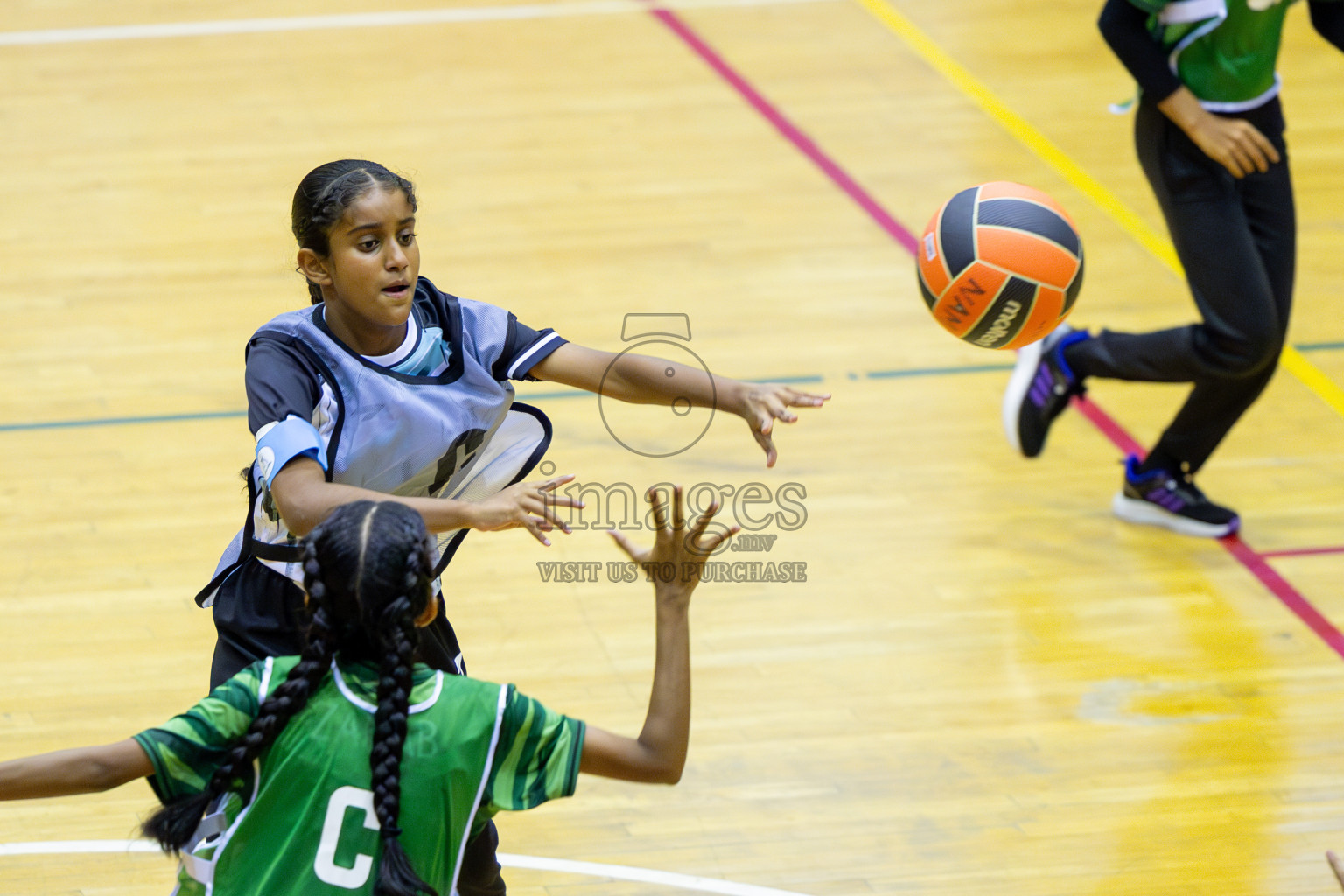 Day 2 of 25th Inter-School Netball Tournament was held in Social Center at Male', Maldives on Saturday, 10th August 2024. Photos: Nausham Waheed/ Mohamed Mahfooz Moosa / images.mv