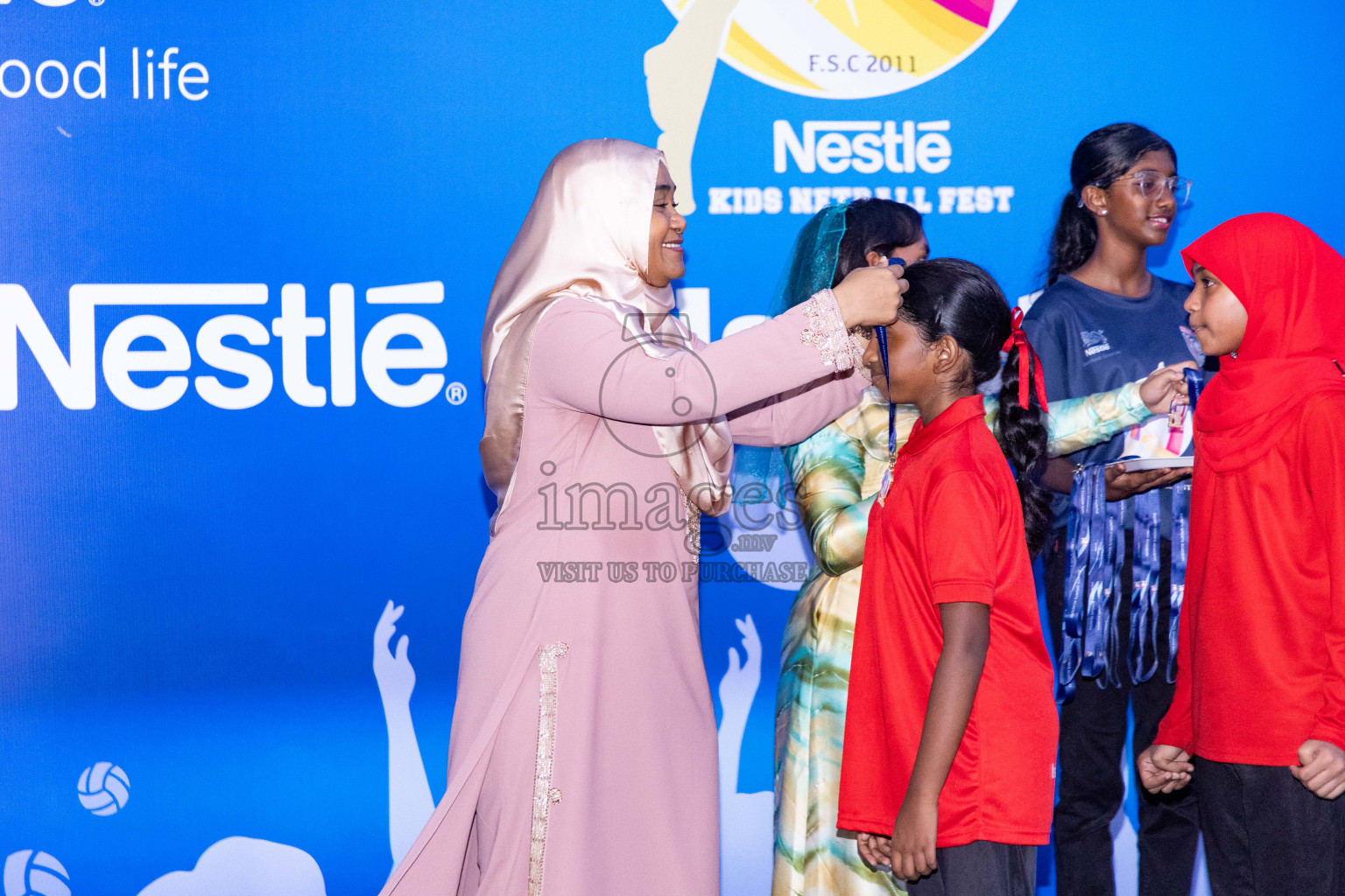 Day 3 of Nestle' Kids Netball Fiesta 2023 held in Henveyru Stadium, Male', Maldives on Saturday, 2nd December 2023. Photos by Nausham Waheed / Images.mv