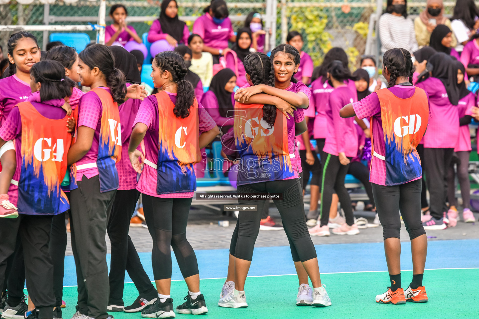 Final of Junior Netball Championship 2022 held in Male', Maldives on 19th March 2022. Photos by Nausham Waheed