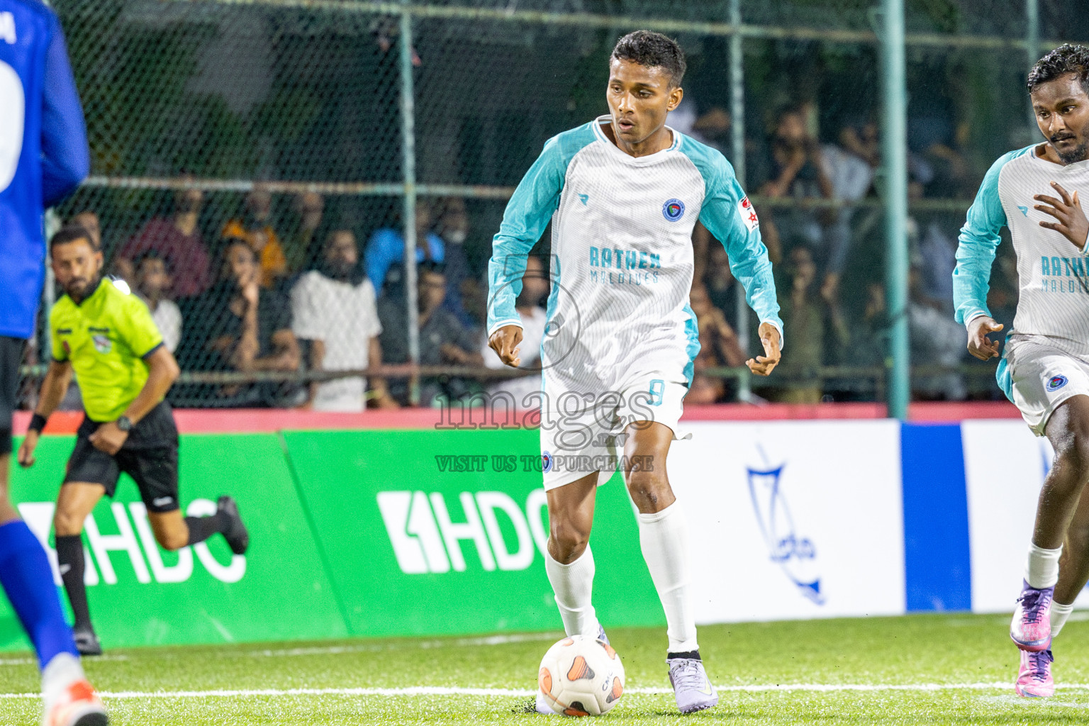 Fenaka vs Police Club in Day 14 of Club Maldives Cup 2025 was held in Rehendhi Futsal Ground, Hulhumale', Maldives on Tuesday, 14th October 2025. Photos: Ismail Thoriq / images.mv