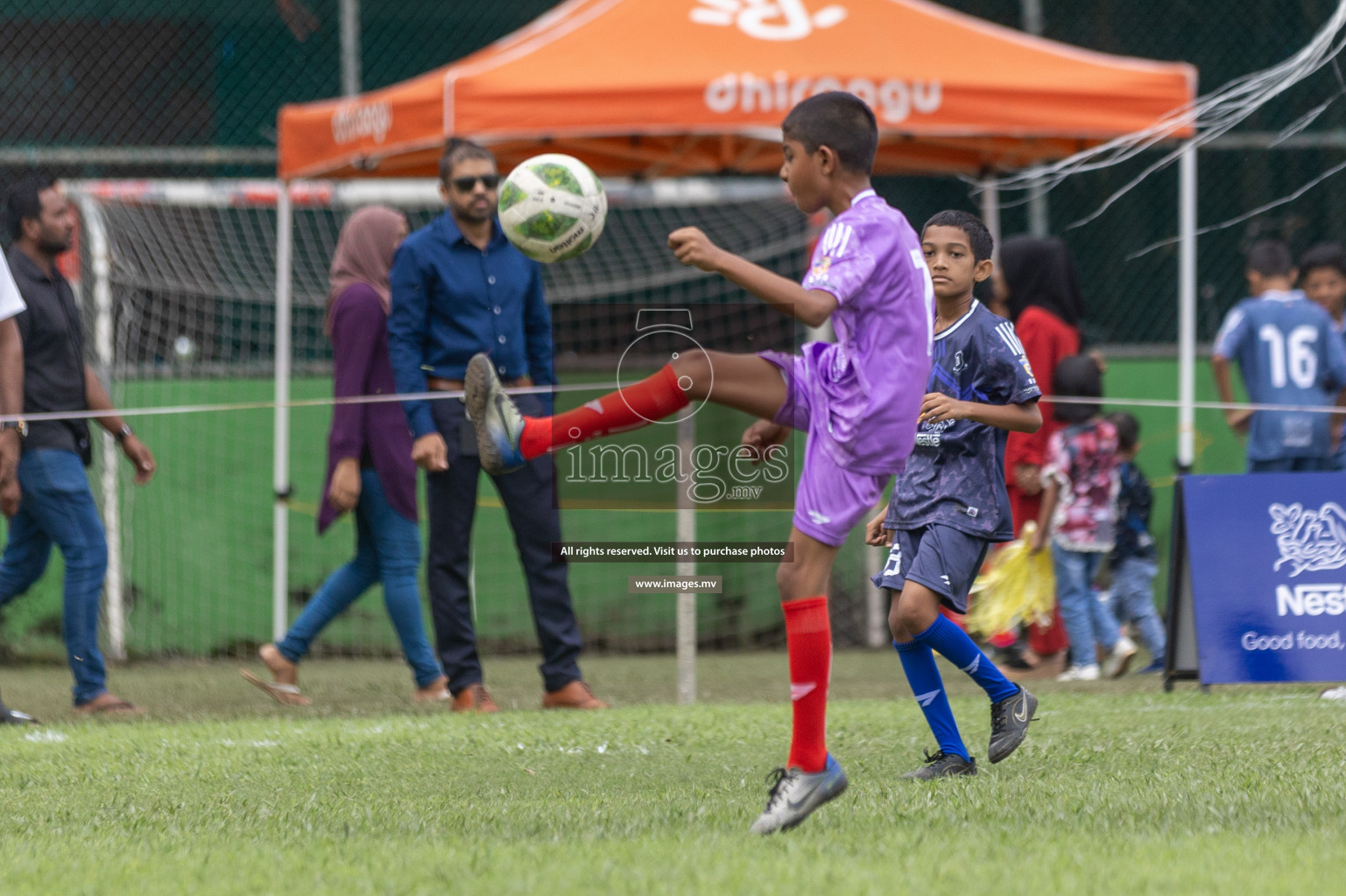 Day 1 of Nestle kids football fiesta, held in Henveyru Football Stadium, Male', Maldives on Wednesday, 11th October 2023 Photos: Shut Abdul Sattar/ Images.mv