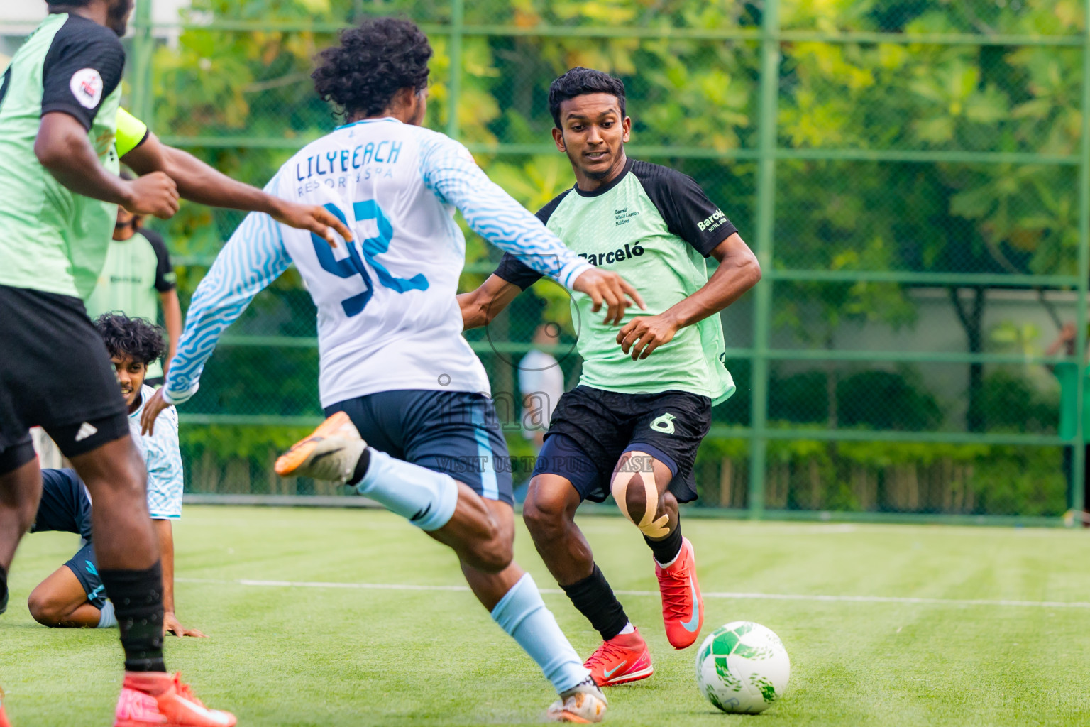 Barcelo vs Lily Beach in Semi Final of Resort League 2025 (Ari Zone) was held on Friday, 27th June 2025 in Conrad Maldives Rangali Island, Alif Dhaalu Atoll, Maldives. Photos: Nausham Waheed / images.mv