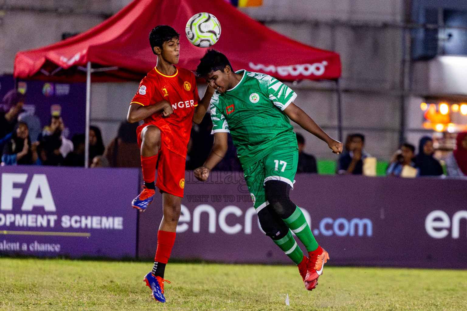 Victory Sports Club vs Hurriyya Sports Club (U14) in Day 9 of Dhivehi Youth League 2024 held at Henveiru Stadium on Saturday, 14th December 2024. Photos: Nausham Waheed / Images.mv